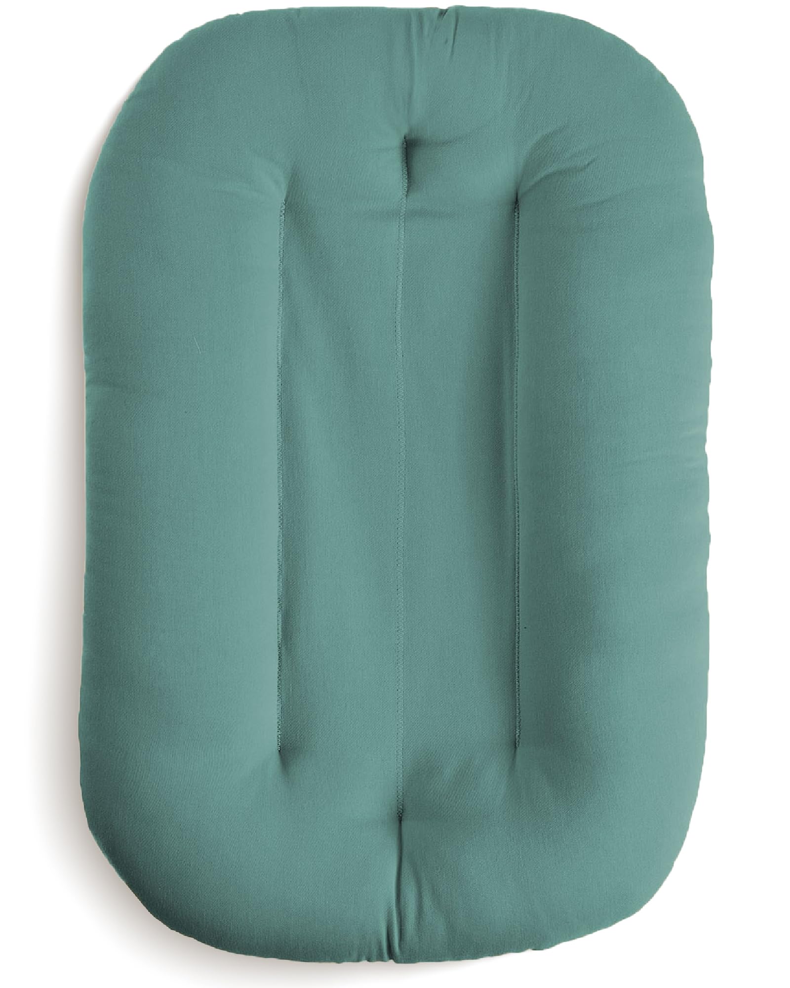 snuggle me Me® Nido Bebé Recién Nacido (De 0 a 9 Meses): Nido Bebé de Algodón Orgánico de Primera Calidad con el Centro Relleno de Fibra, 100% Lavable a Máquina y con Bolsa de Viaje (Moss)