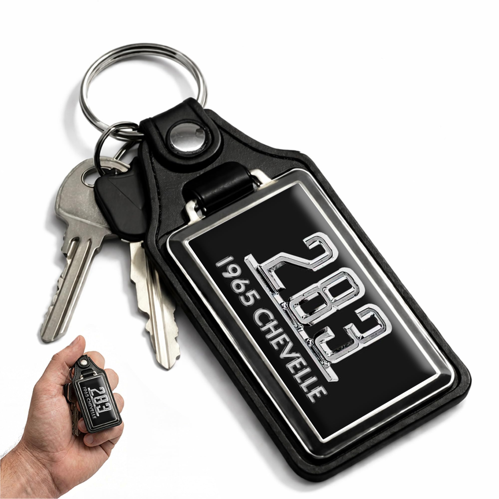 Brotherhood 1965 Compatible with Chevelle 283 Engine Design Key Chain
