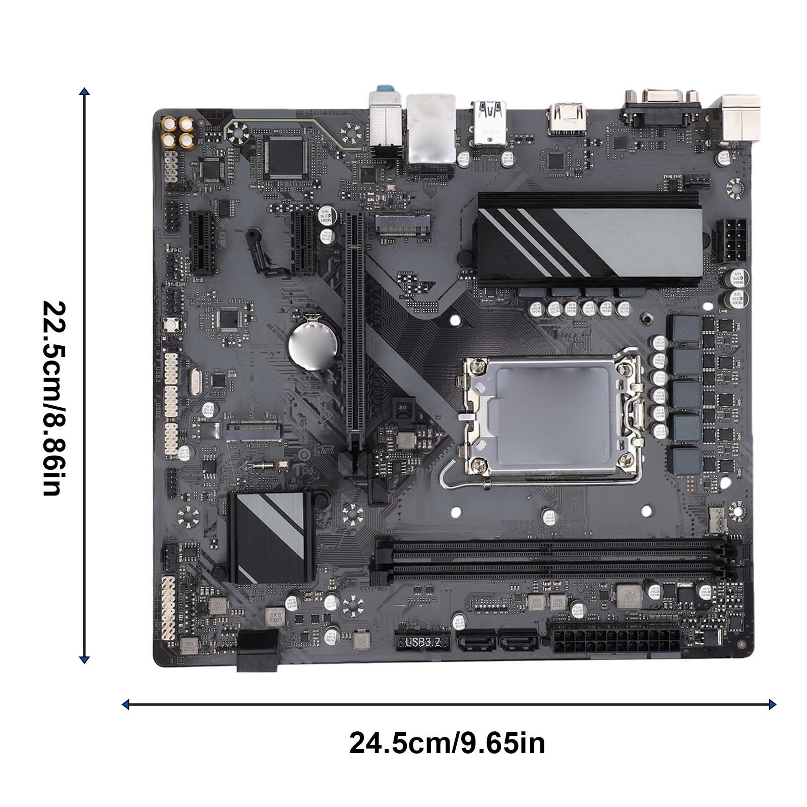 Walmeck Placa Base de Escritorio B760M para 12.a-14.a Generación DDR5