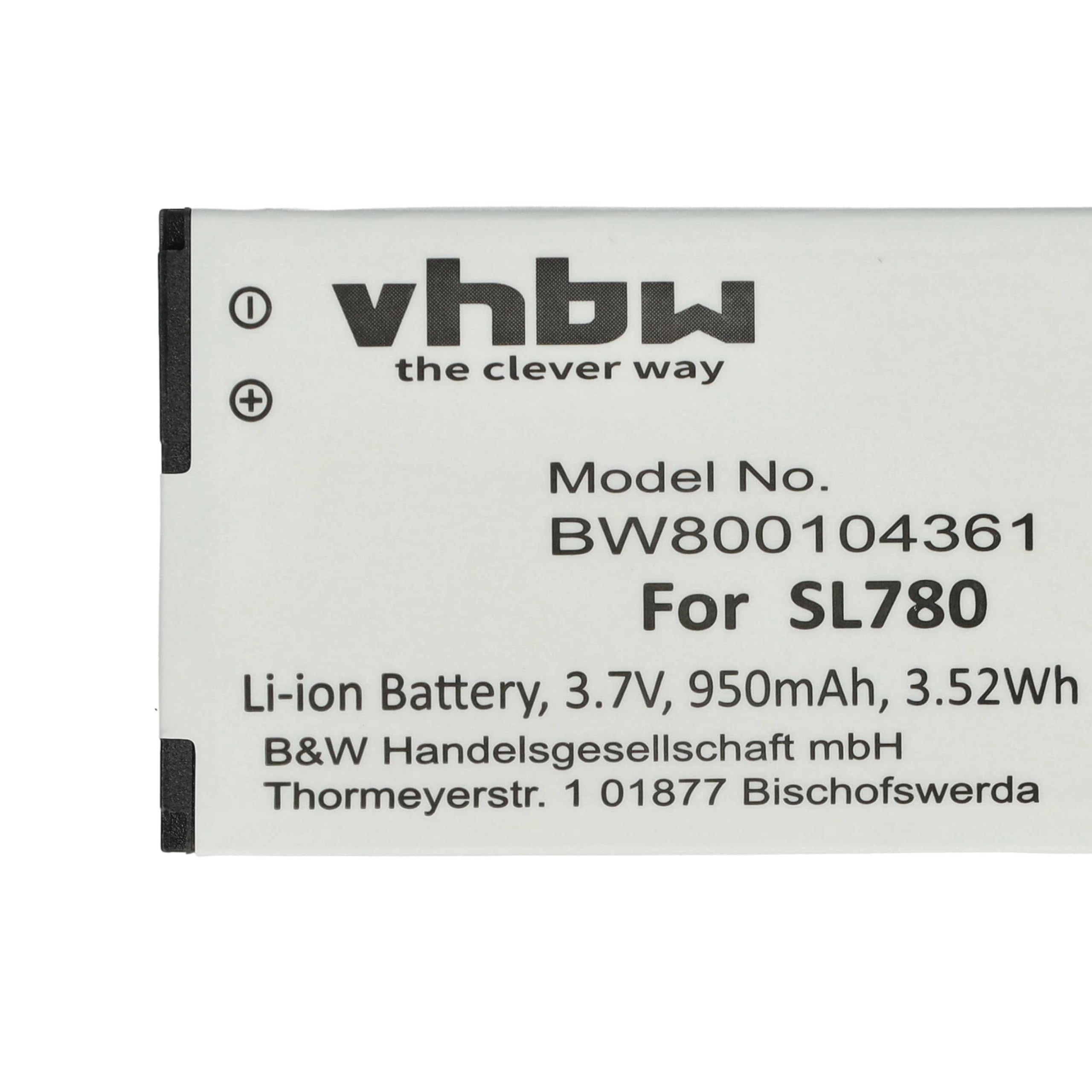 vhbw 10x batteria compatibile con Siemens Gigaset SL350, SL350H, SL450, SL400A, SL400, SL400H telefono fisso cordless (950mAh, 3,7V, Li-Ion)