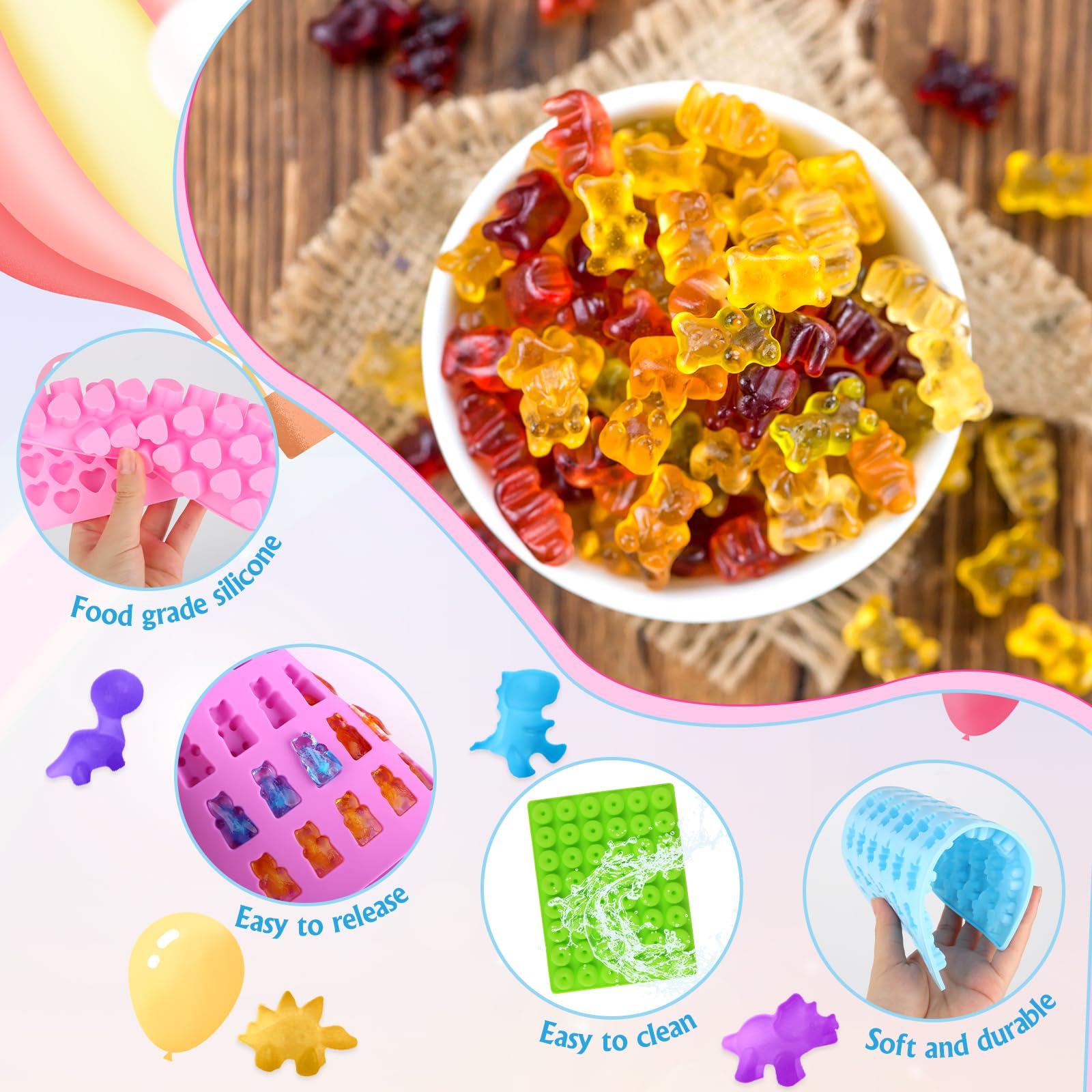 Stampo Ciambelline Kit Per Fare Le Caramelle Gommose STAMPI IN SILICONE Per CaramelleStampo Orsetti Gommosi Mini Stampi In Silicon EUR 17,58 - IT Stampini Silicone Stampini Per Cioccolatini