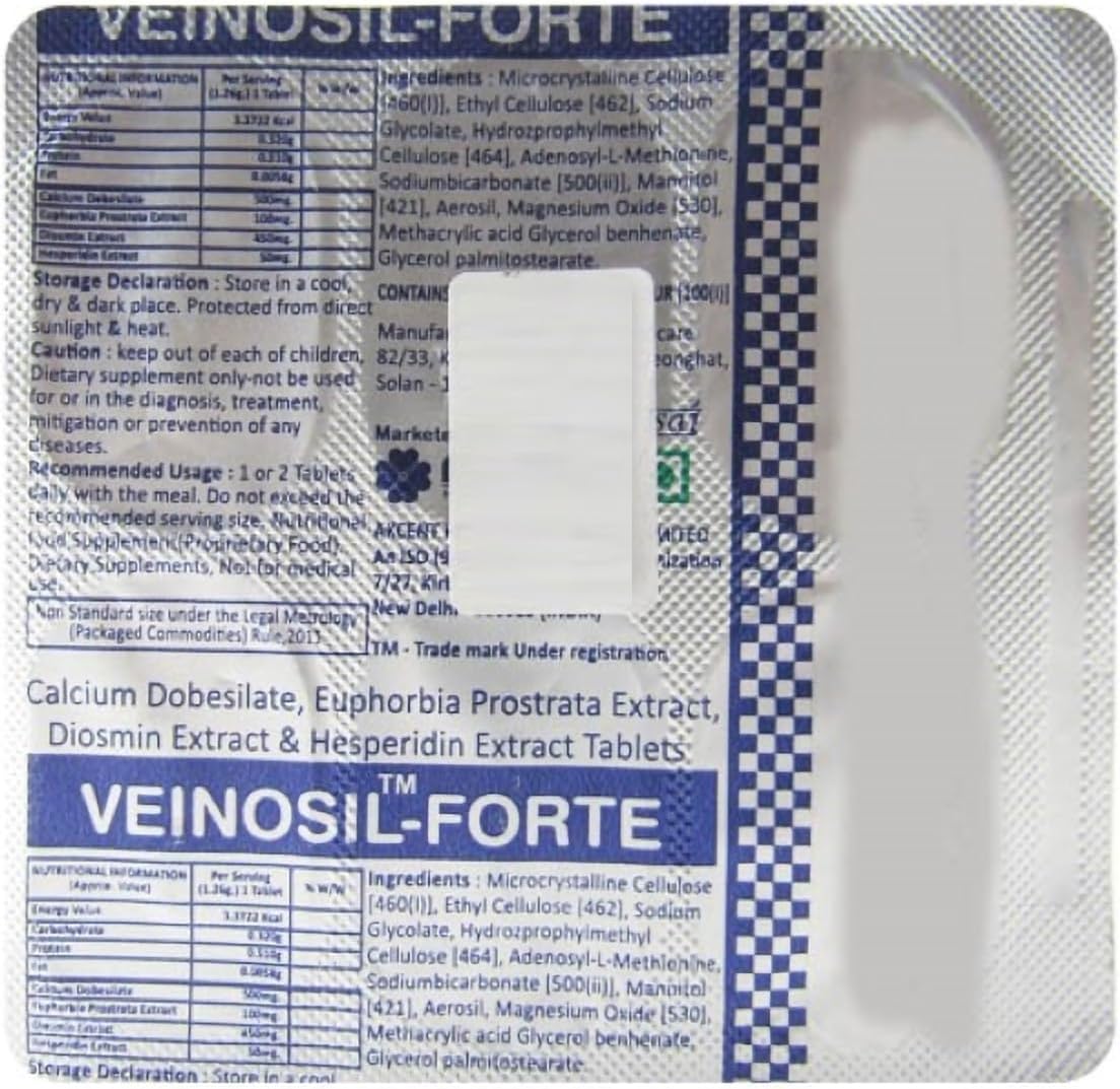 Veinosil - Forte - Strip of 6 Tablets