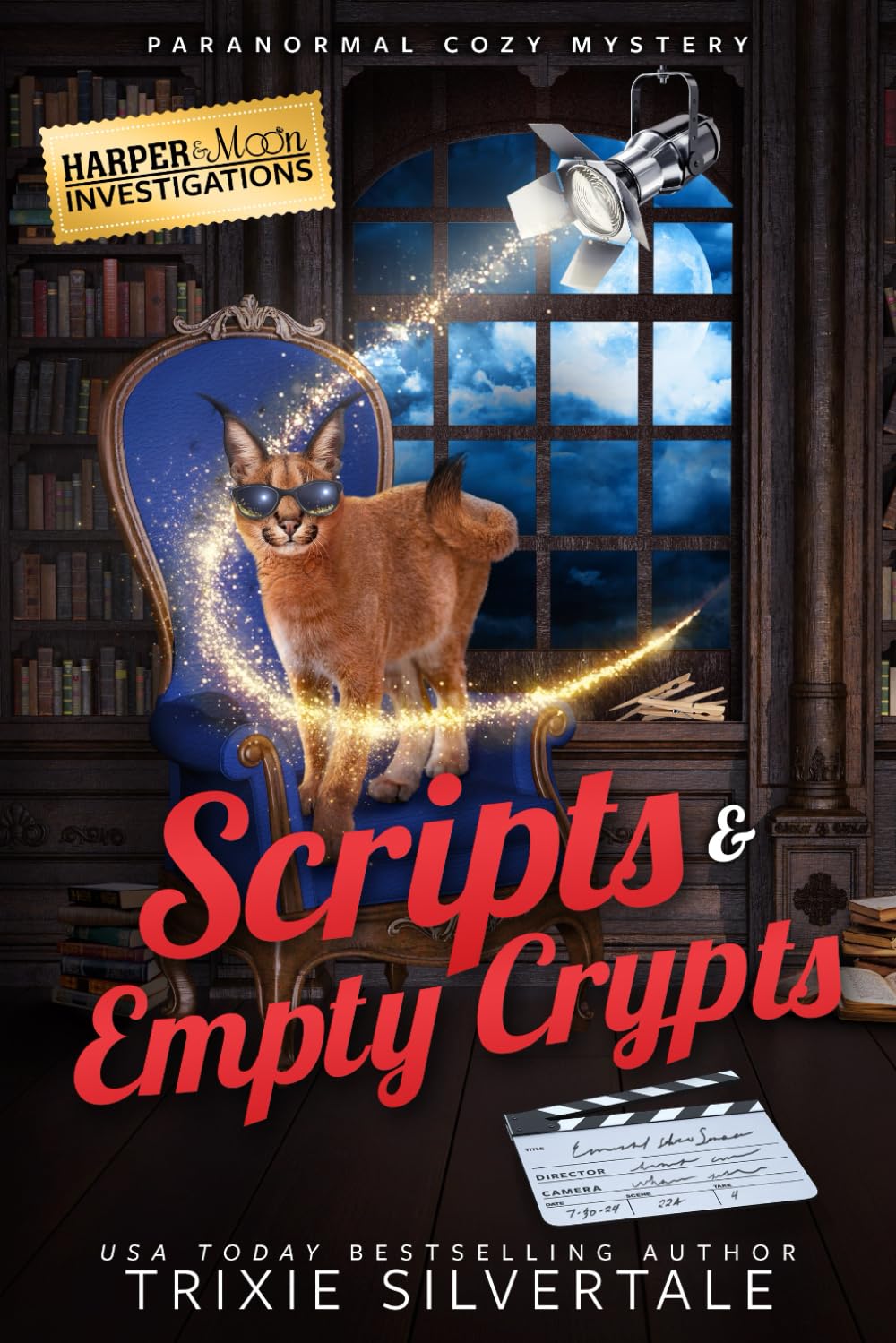 Scripts and Empty Crypts: Paranormal Cozy Mystery: 7 (Harper and Moon Investigations)