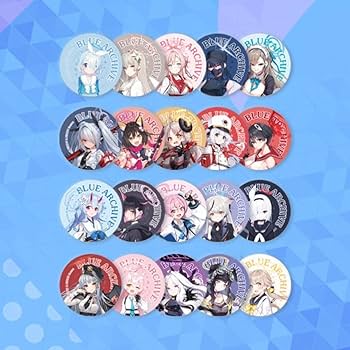 ブルアカ　ブルーアーカイブ　アズサ　ミカ　韓国限定　缶バッジ ブルーアーカイブ アズサ 缶バッジ マイル限定 - メルカリ