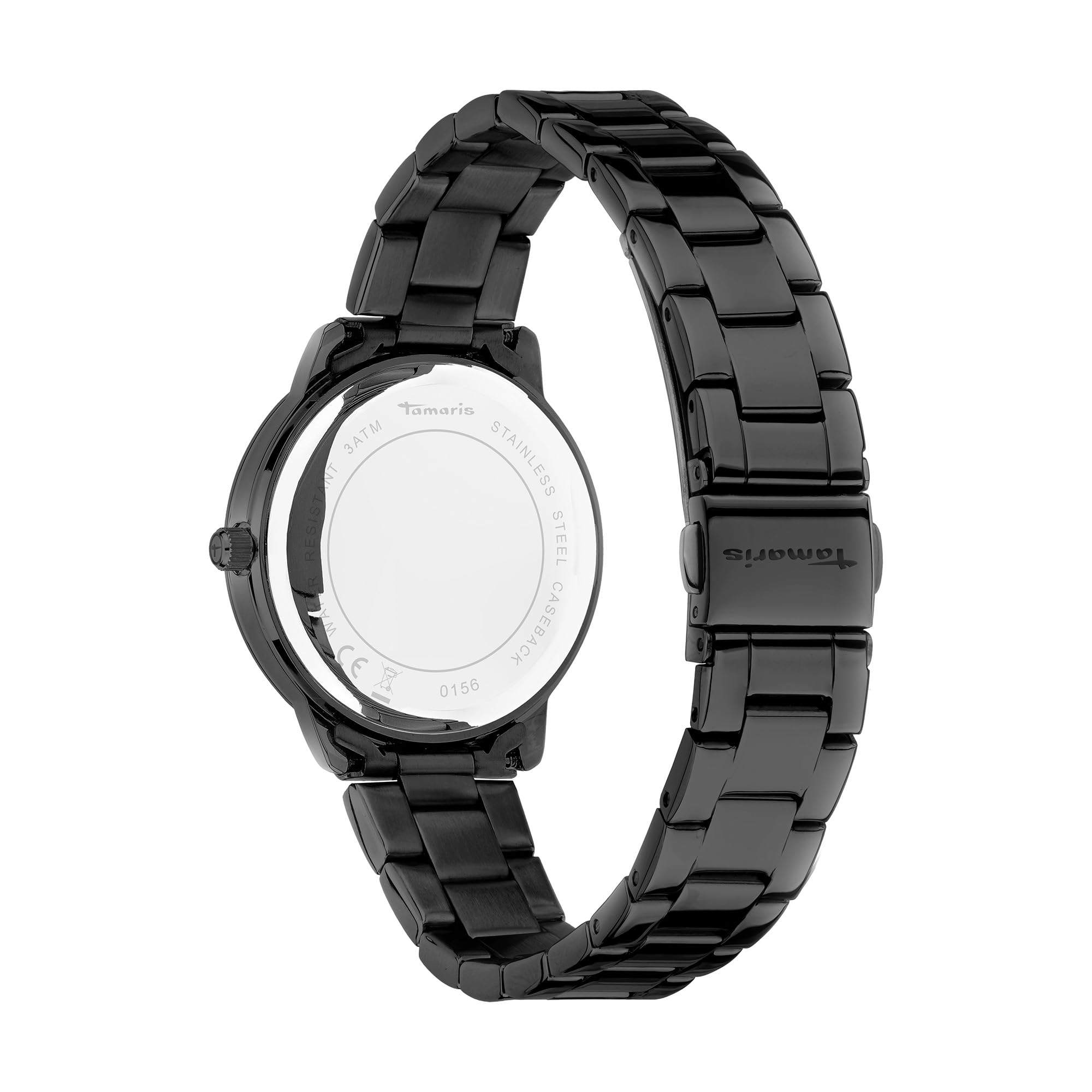 Tamaris Damenuhr – Runde Quarzuhr für Damen mit Edelstahlband