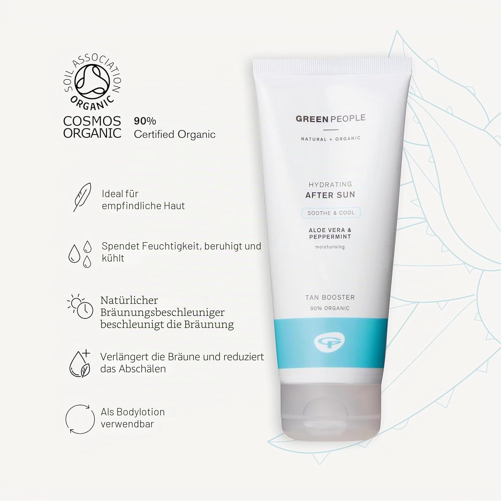 Green People Duftfreies SPF30 Sonnencreme & After Sun Set, 2x200ml | Aloe Vera, Grüner Tee und Edelweiss, Riff-sicher und tierversuchsfrei
