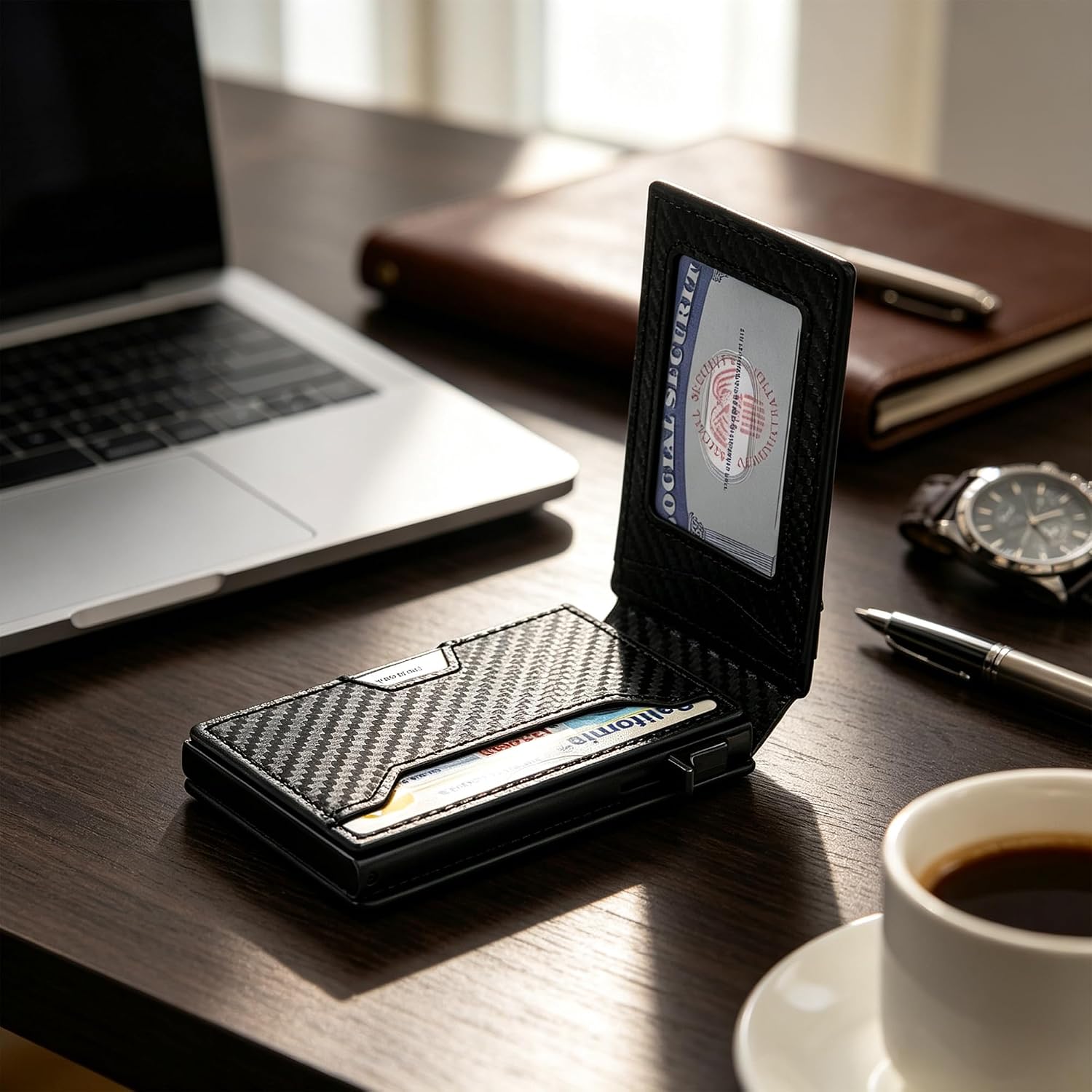 Wallet for Men RFID Blocking Minimalist Card Holder Wallet