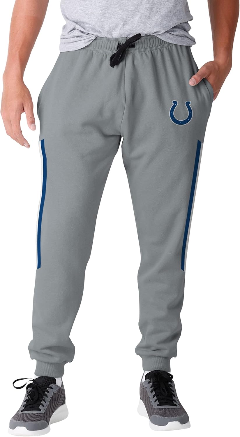 FOCO Indianapolis Colts NFL Mens Team Stripe Joggers - XL