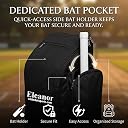 WHITEDOT SPORTS Eleanor Duffle Backpack Cricket Kitbag – Large Black Professional Cricket Bag with Dedicated Bat Pocket for Juniors gallery image