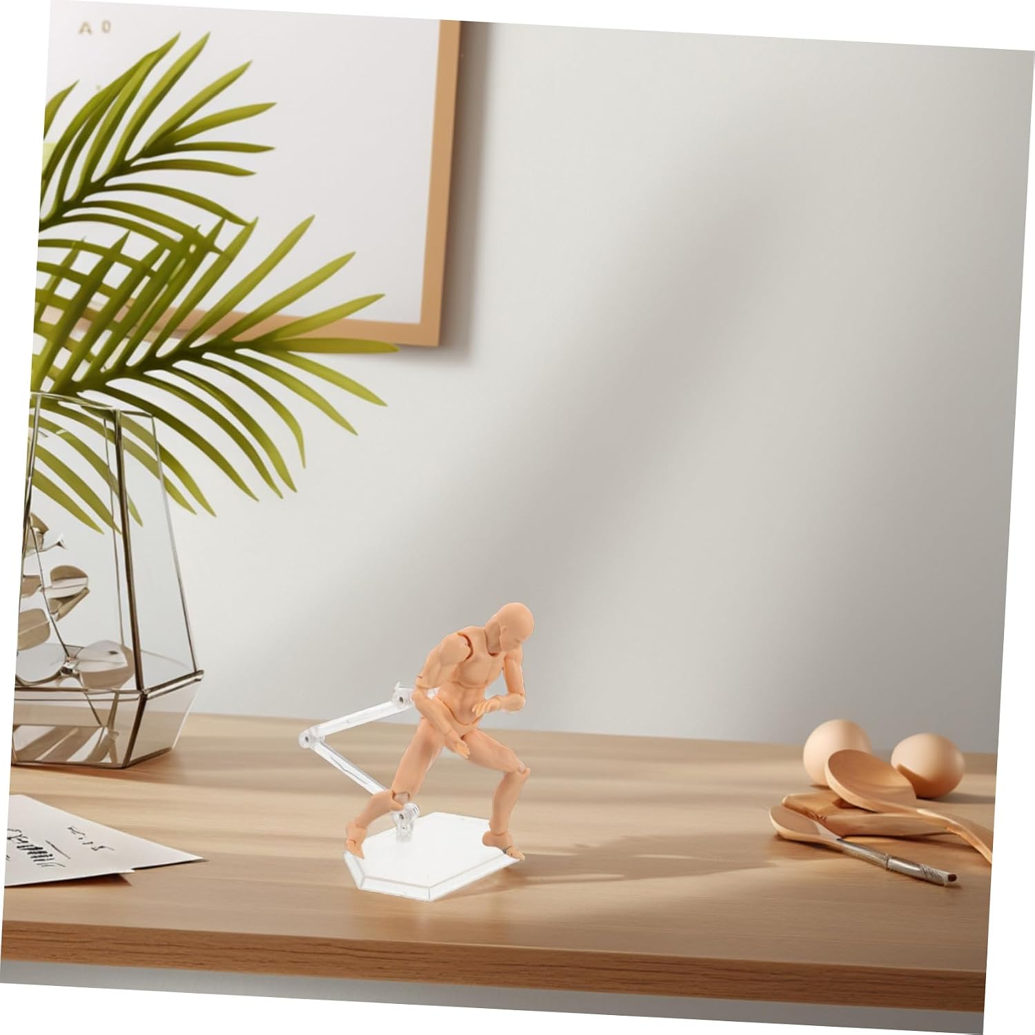 Vaguelly Artist Drawing Manikin with Stand Drawing Mannequin Model for Sketching Painting Practice Realistic Action Figure 5.11 in image 5