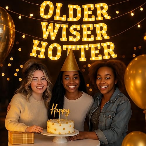 Miniatura 60 de Honoson 9 piezas de decoración de despedida de soltera, letrero de compromiso para boda, despedida de soltera, luz LED de neón para mujeres,