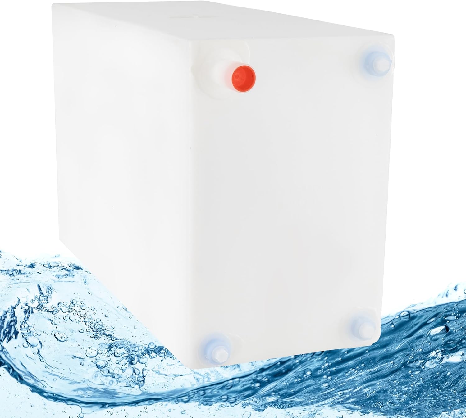 RecPro RV Fresh Water Tank 16 Gallon for Drinking and Potable Water | 24" x 10" x 15.5" | Fresh or Gray Water Plastic Storage | Made in America