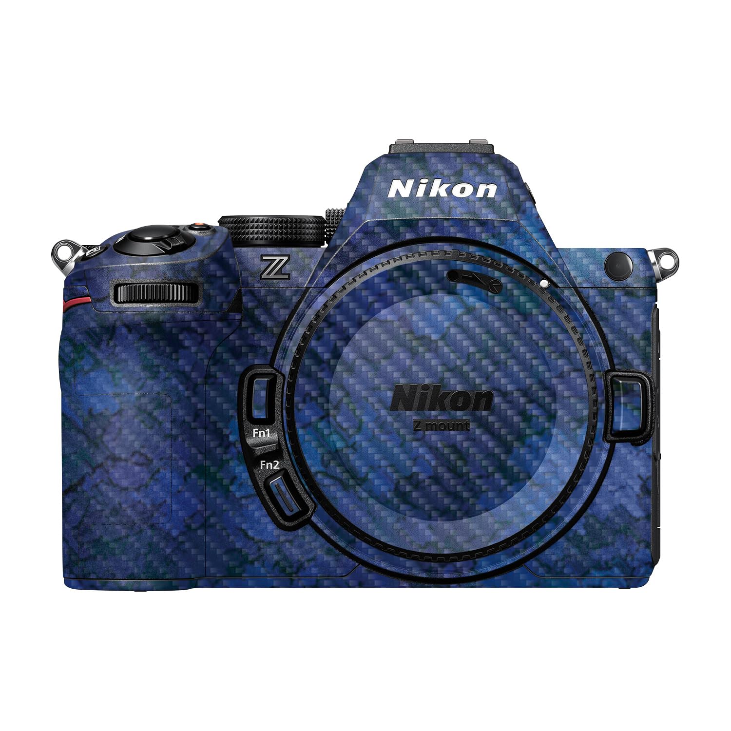 Carbon Fiber Camera Skin Compatible with Nikon Z5 II (2025) - Blue Ice - Premium 3M Vinyl Protective Wrap Decal Cover - Easy to Apply | Crafted in the USA by MightySkins
