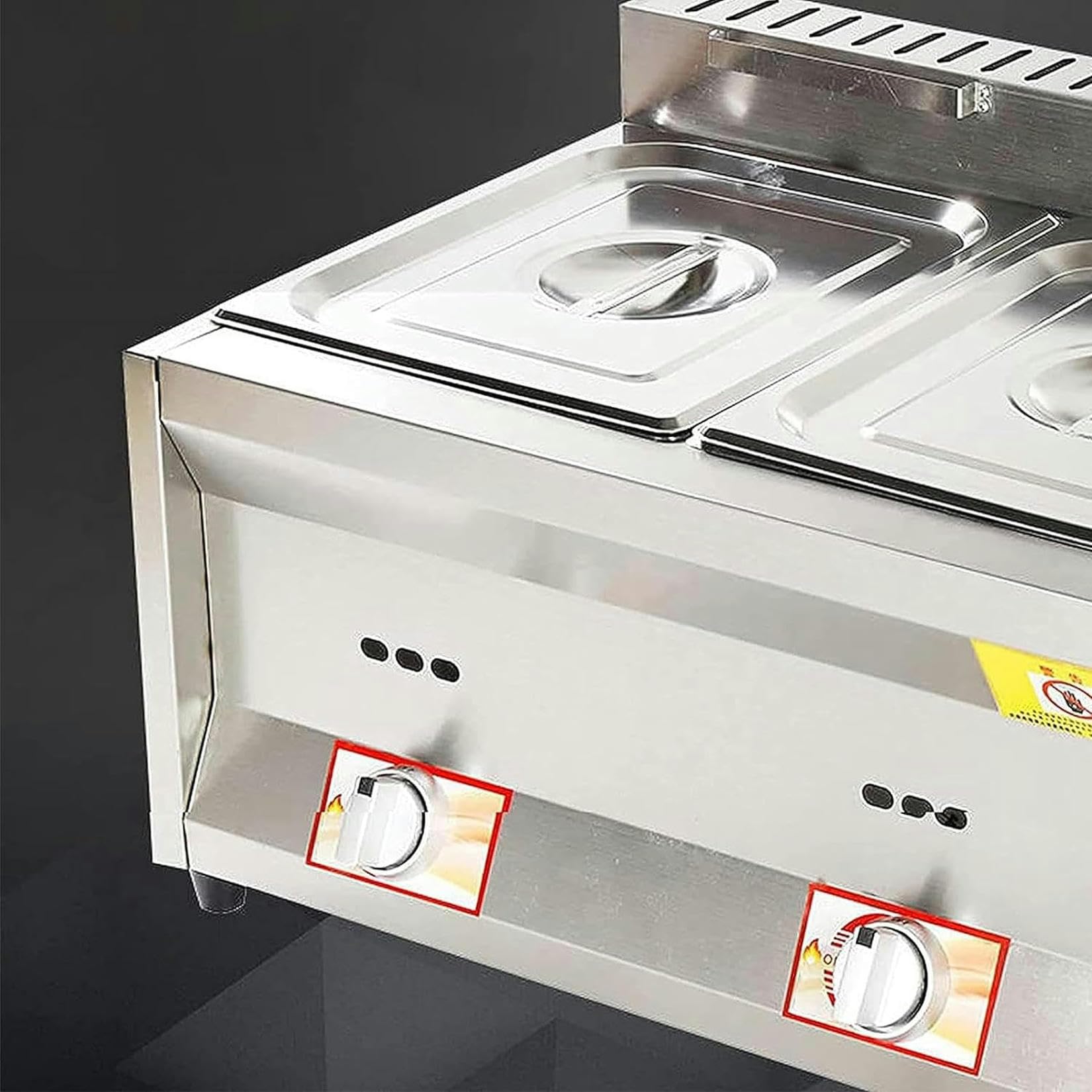 Friggitrice Professionale A Gas da 10 Litri, Regolazione Manuale della Temperatura, in Acciaio Inox, A Infrarossi, con Cestello Rimovibile, per Patatine Fritte