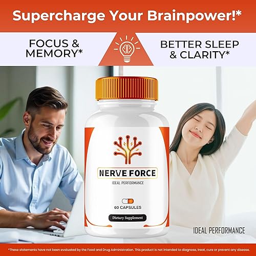 Miniatura 5 de Cápsulas de suplemento de neuropatía de fuerza nerviosa, fuerza nerviosa para neuropatía y píldoras de suplemento de salud cerebral - Píldoras