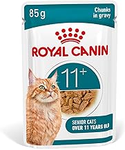 Royal Canin Ageing 11+ Senior Wet Cat Food Chunks In Gravy 12 x 85g