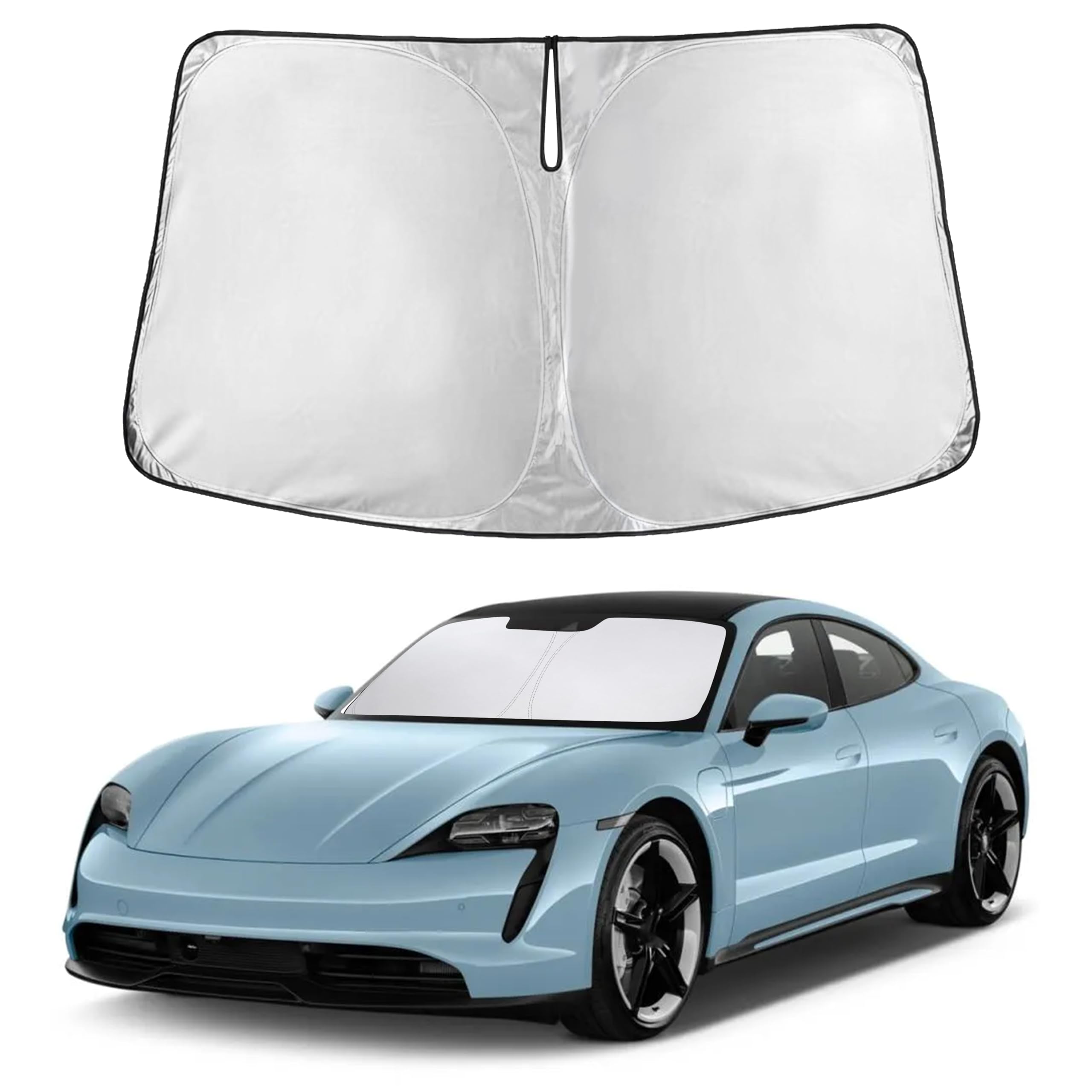 EcoNour Windshield Sunshade Compatible for Porsche Taycan 2020-2024 2025