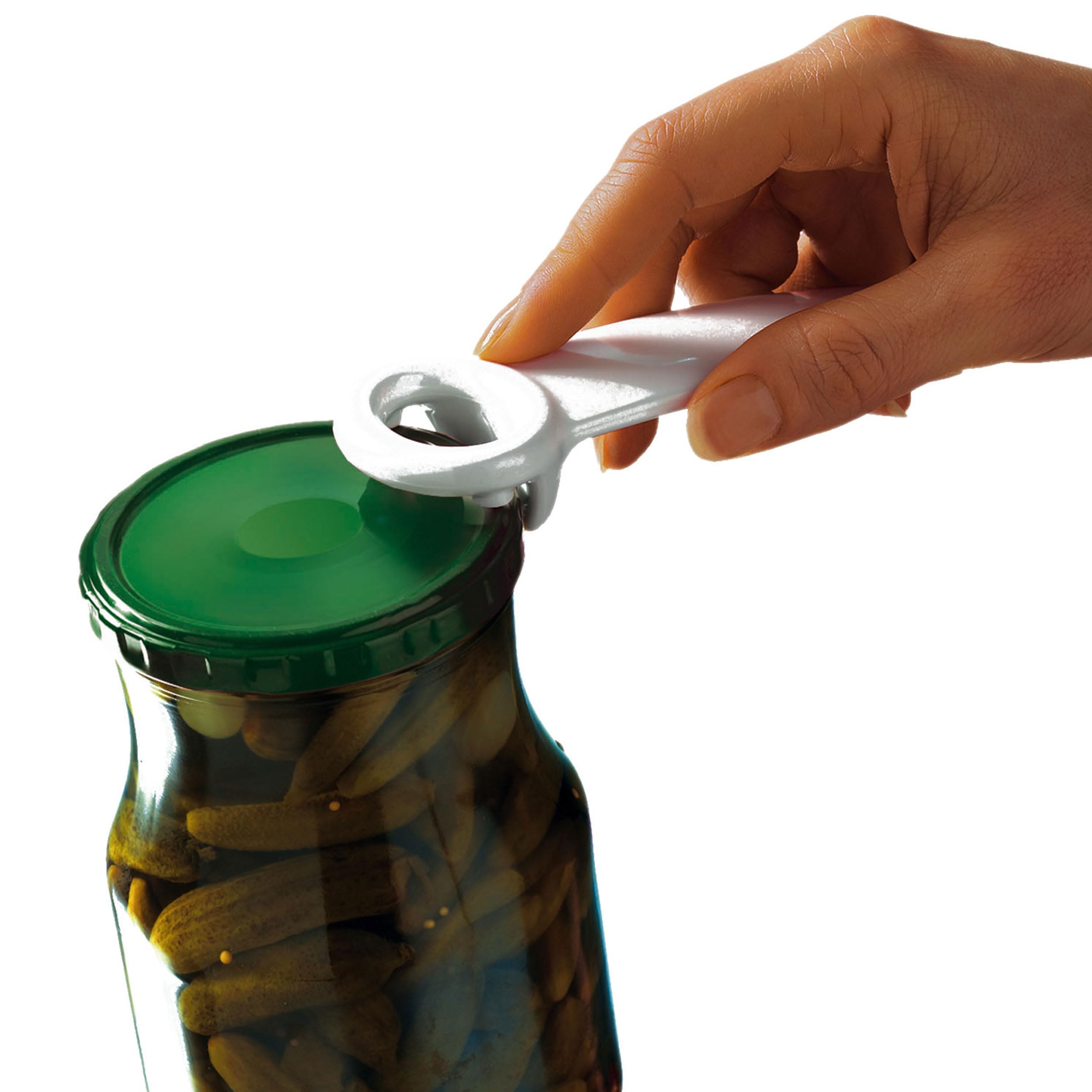 Gefu Jar Opener, Black, Silver, 13.9 x 4.9 x 2.7 cm