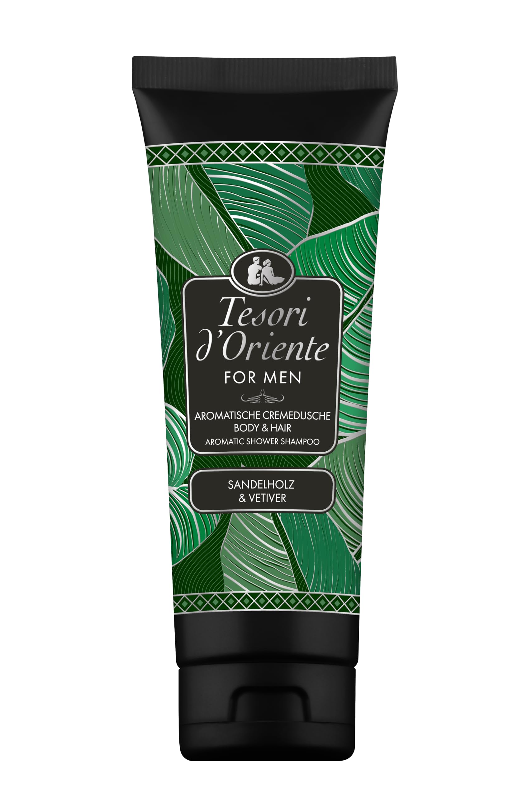 Tesori d'Oriente | Cremedusche Body & Hair 'Vetiver & Sandelholz' | For MEN | Aromatische Cremedusche zur Körper- und Haarpflege | Ritual für Körper & Sinne | 250ml