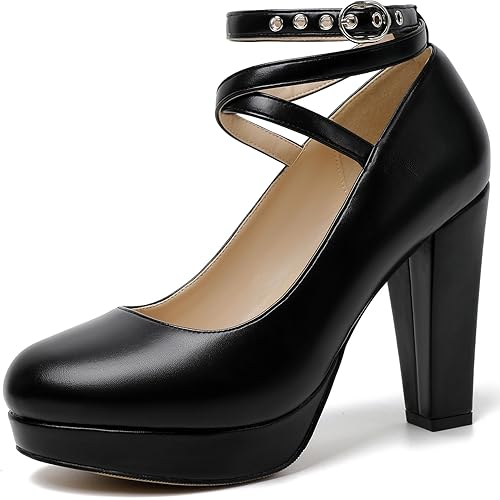 Mostrin Fashion Vintage Womens Small Bowtie Platform Pumps Ladies Sexy High Heeled Shoes