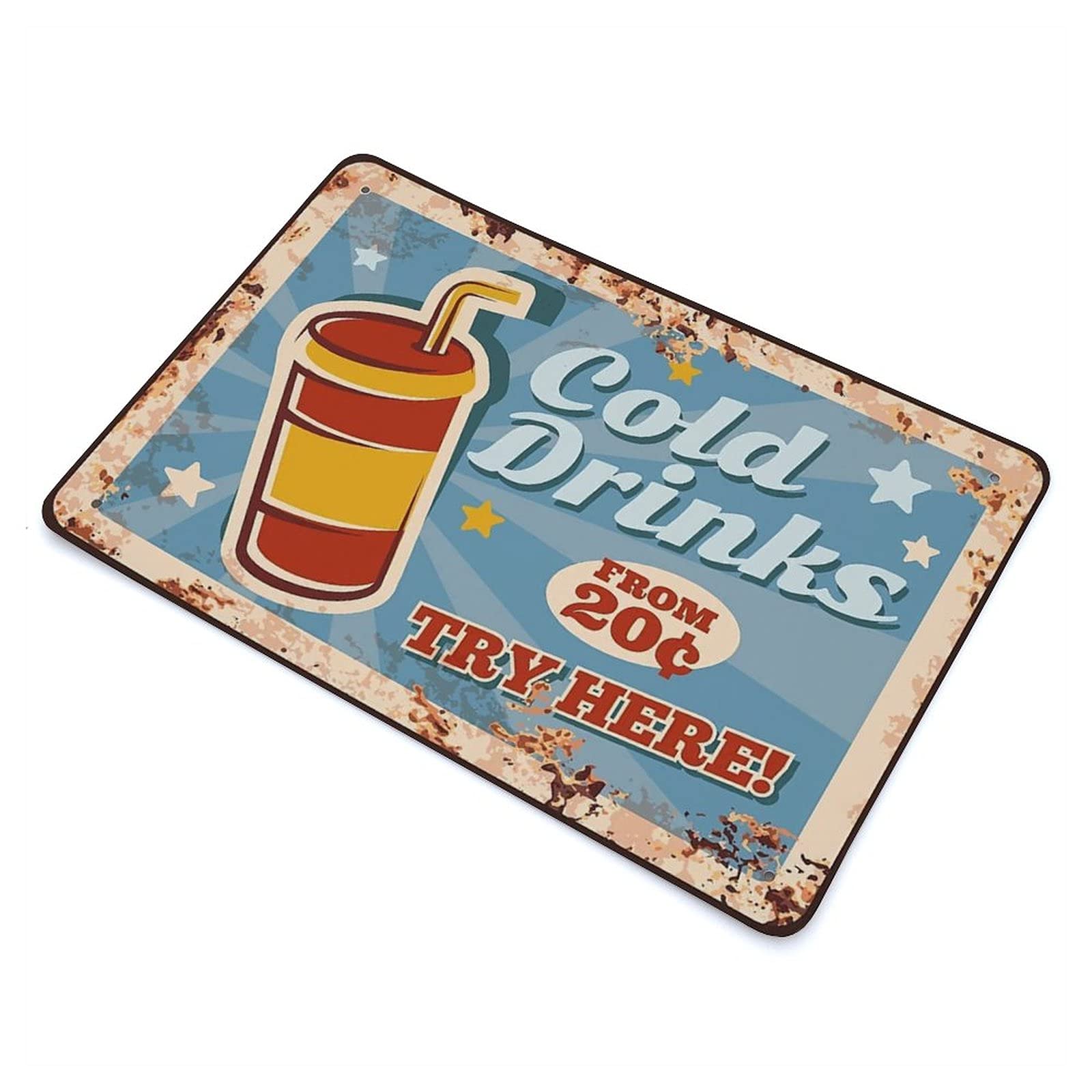 Targa In Metallo Con Frasario Inglese You Come From Dust - 30,5x20,3 Cm - Decorazione Retrò Per Casa E Ufficio