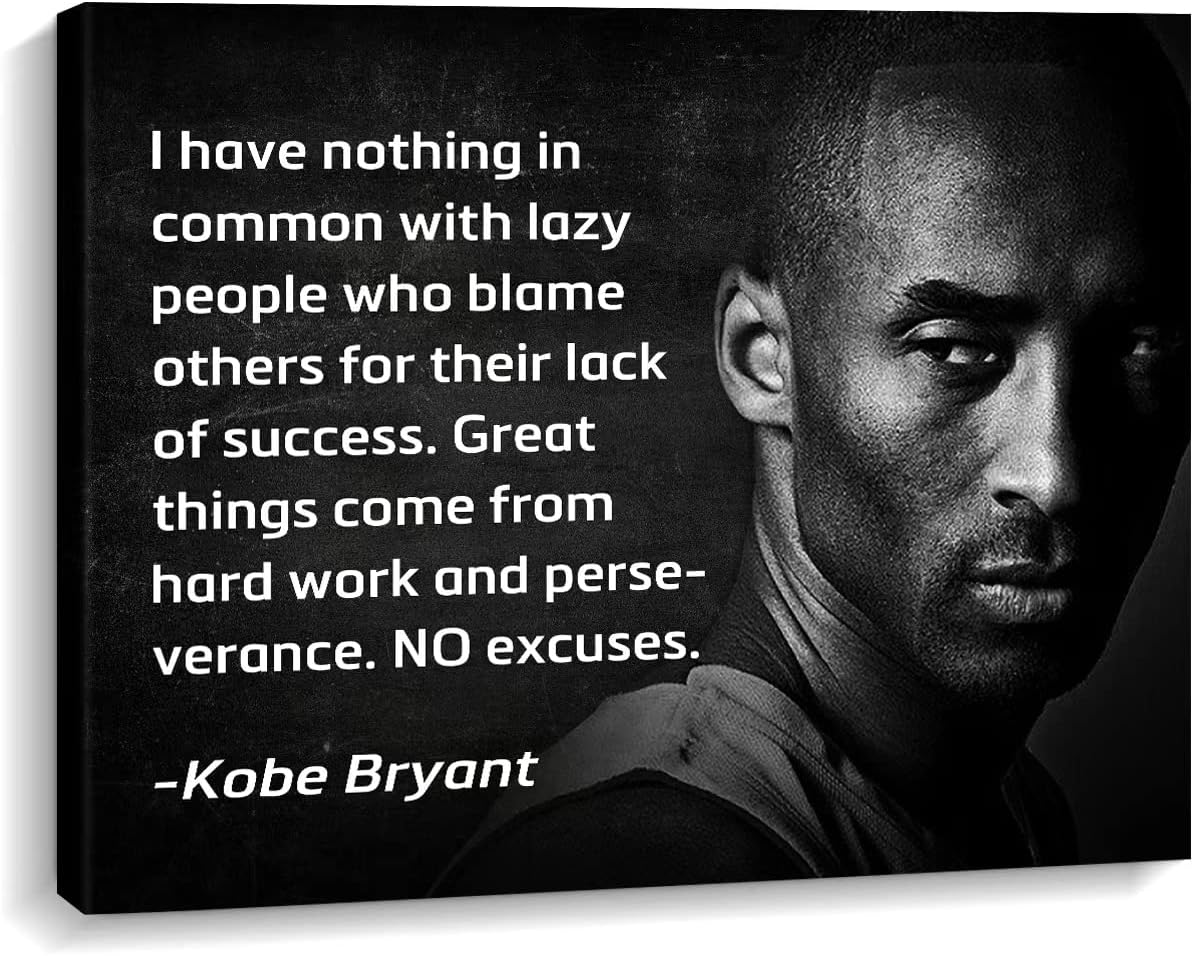 Creoate Kobe Bryant Poster Canvas Wall Art Decor