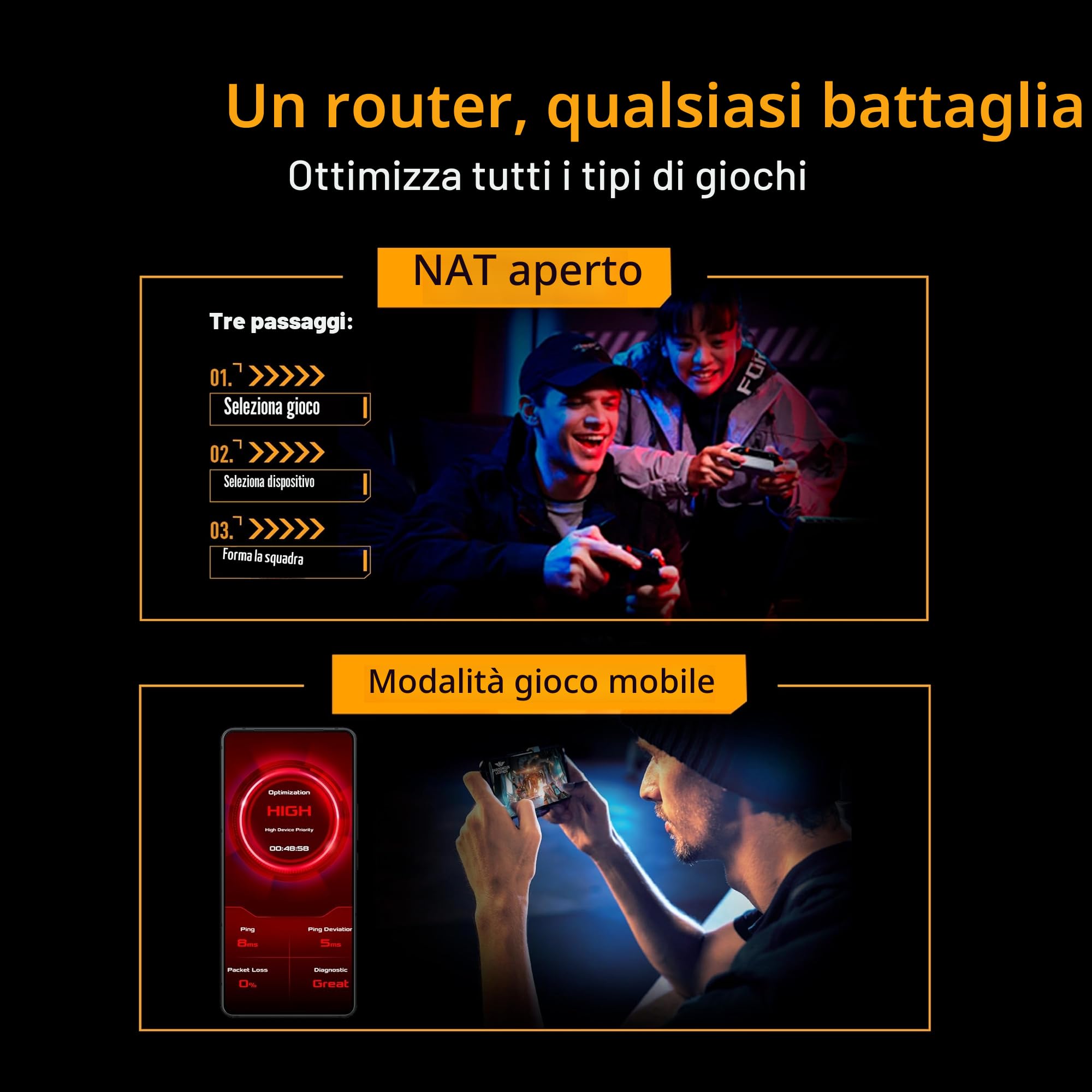 Asus - Routeur TUF Gaming BE9400 WiFi 7 tri-bande
