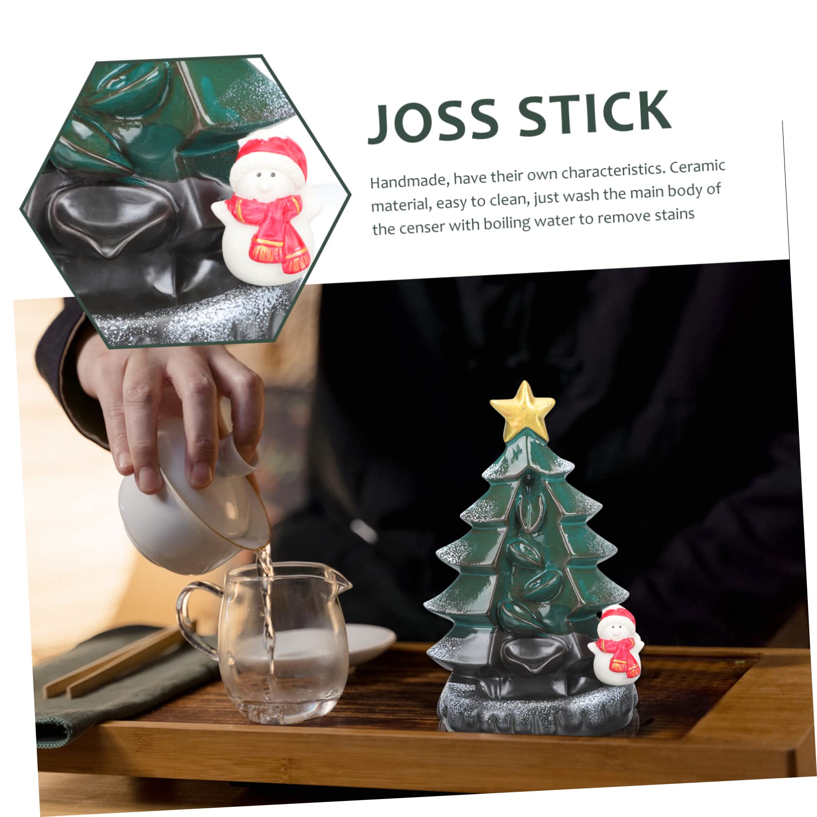 Weihnachtsbaum Weihrauchbrenner Rückfluss Sticks Festliche Dekoration Elegantes