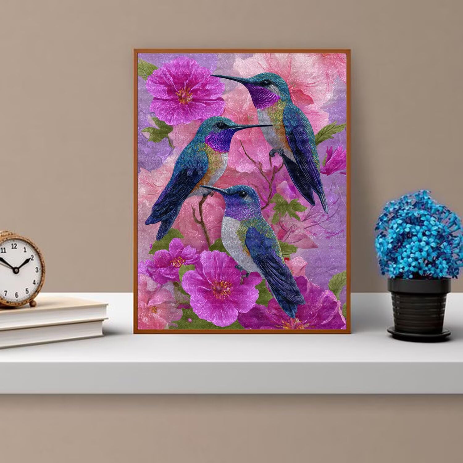 Dipingere con i Numeri Adulti uccelli, Fiori Dipingere con i Numeri Bambini DIY Kit, Set Premium con Pennelli, Decorazione Casa & Creativo Regalo di Compleanno, Attività di Tempo libero 90x120cm z-323
