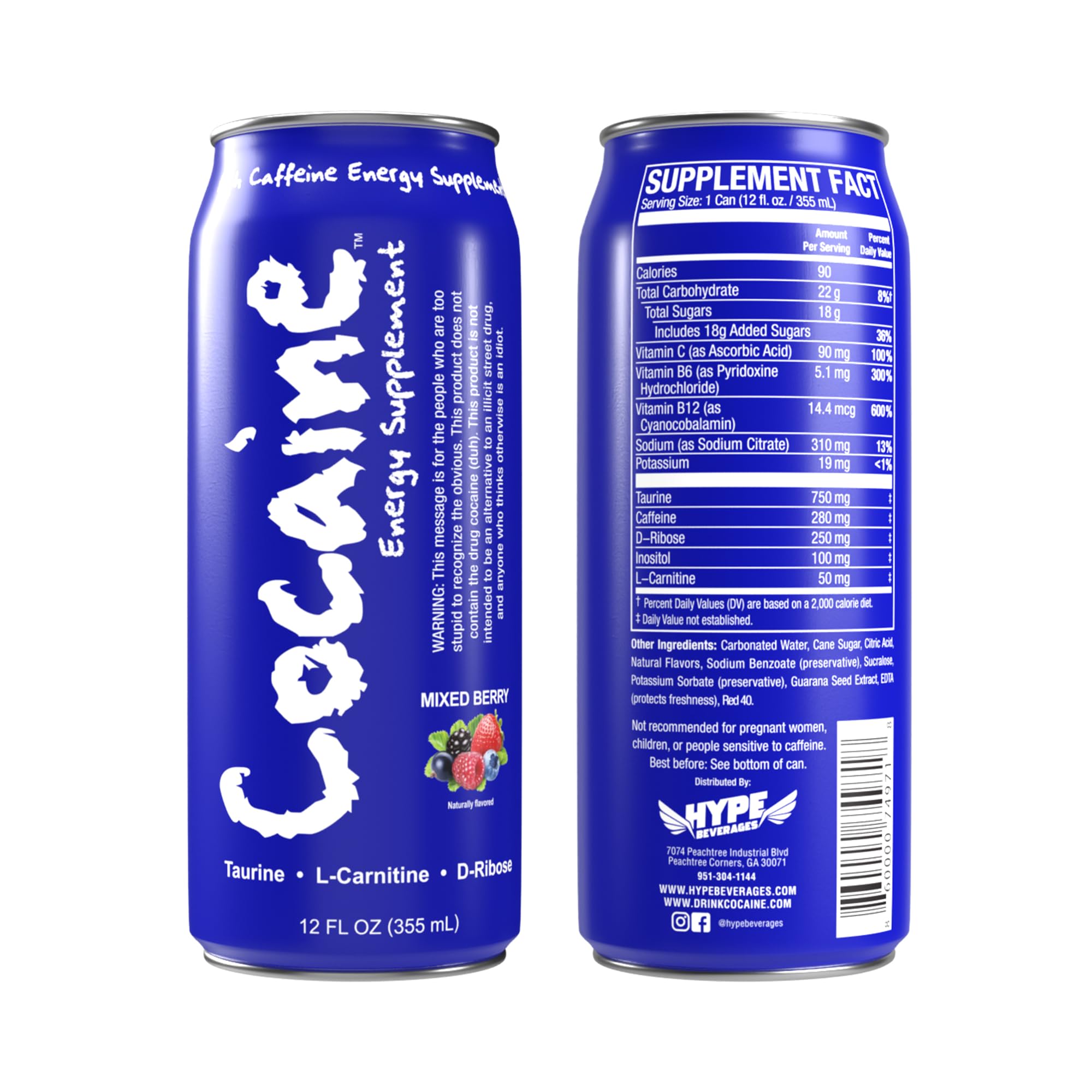 l carnitine mixed with cocaine Amazon.com : Hype Beverages Healthy Energy Drink | Zero Sugar, Low Calorie  | 280mg Caffeine, Taurine, L-Carnitine, Vitamins & Antioxidants | Mixed  Berry Flavor