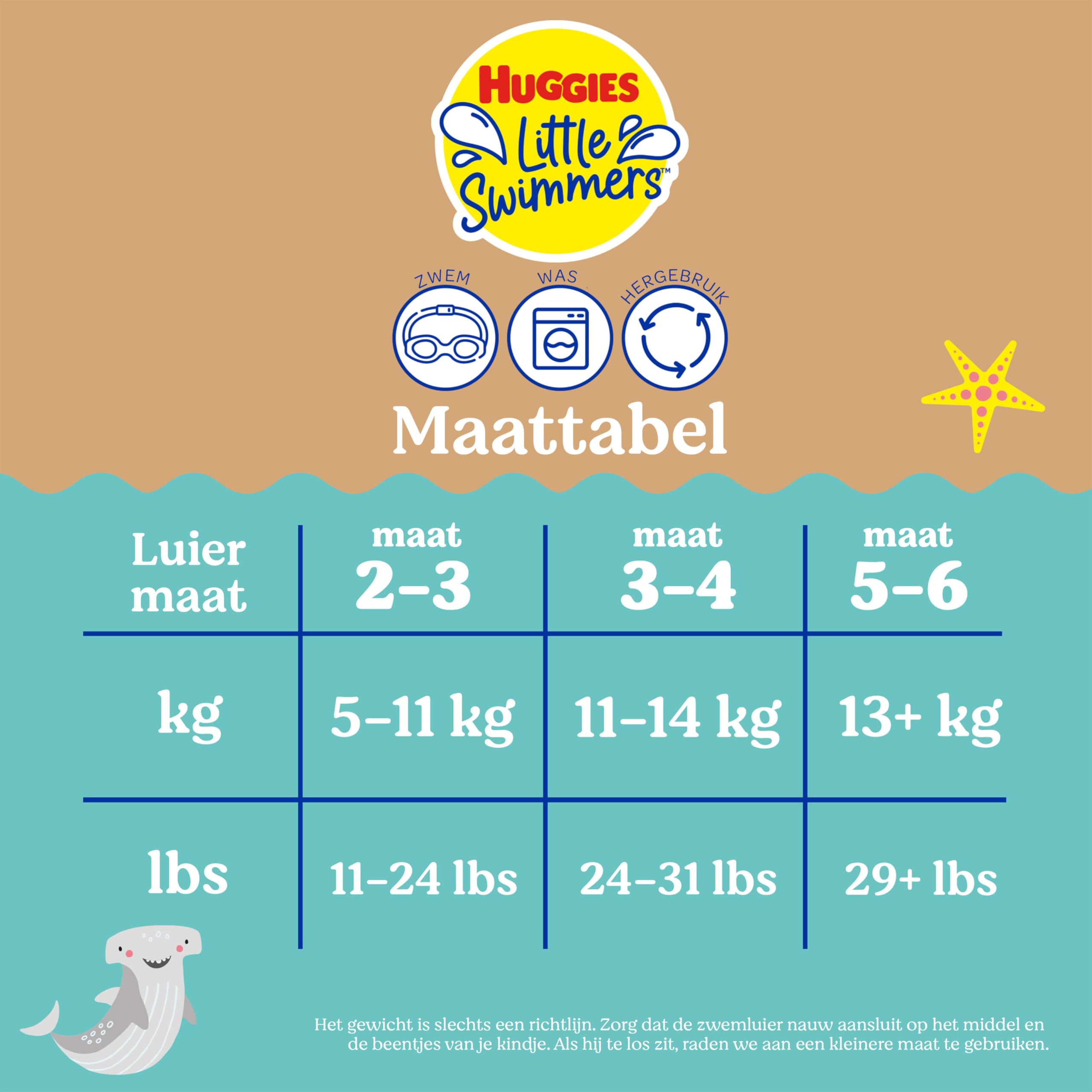 Huggies Little Swimmers, taille 2-3 (3-8kg)
