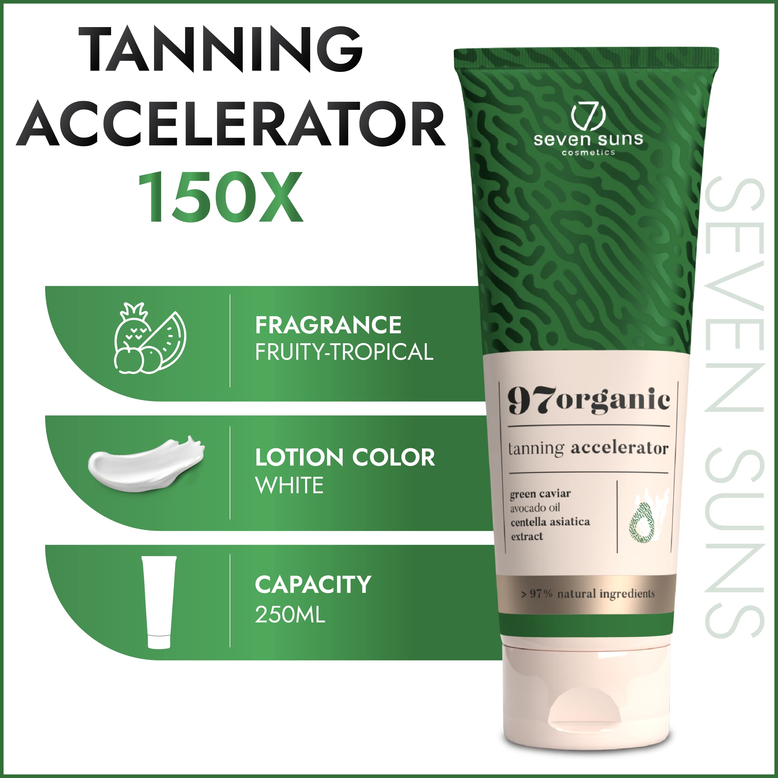 7Suns 97 Acceleratore abbronzante naturale organico