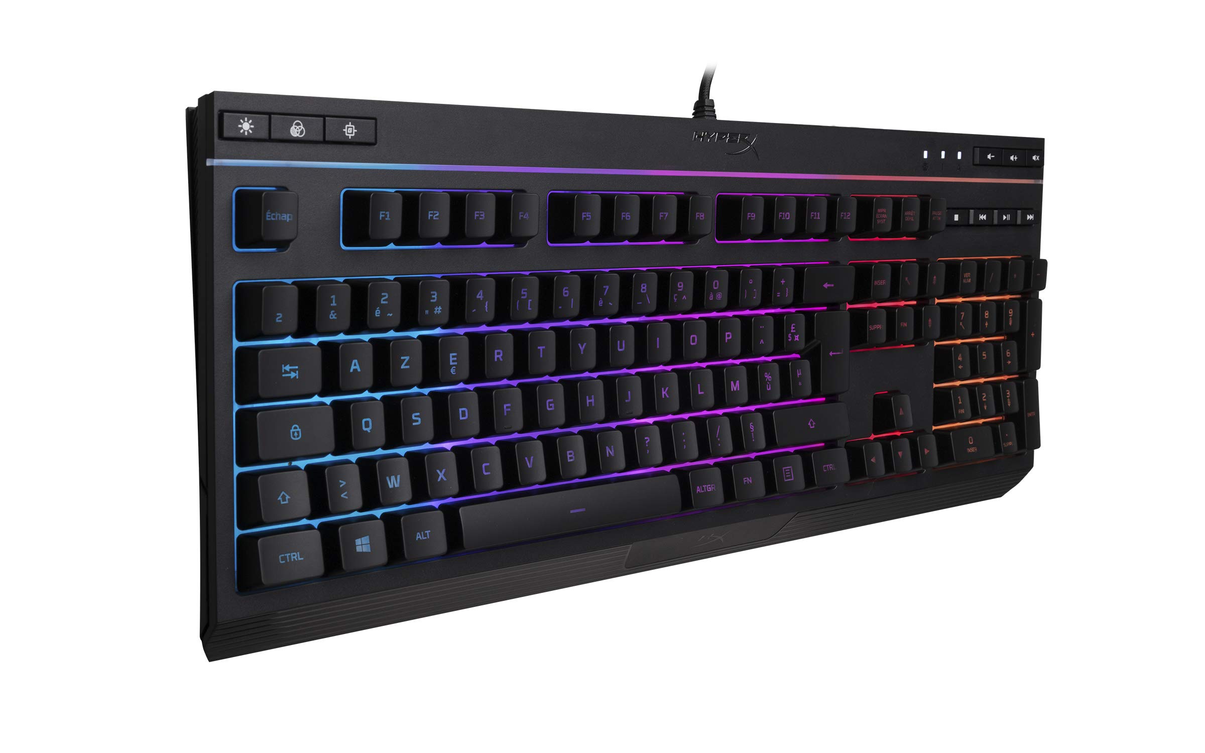 HyperX Alloy Core RGB, Tastiera da Gaming Cablata, 6 Effetti di Luce e 3 Livelli di Luminosità, Telaio di Plastica Rinforzata, Tasti Morbidi e Silenziosi, Resistente all'Acqua, Blocco Tastiera, Nera