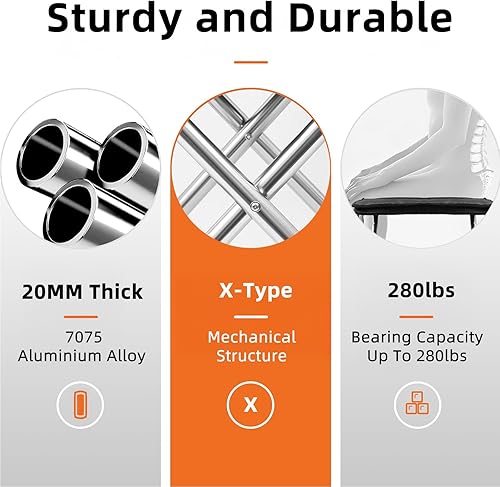 Miniatura 5 de Taburete de campamento, taburete plegable portátil de 16 pulgadas de alto con bolsa de transporte, silla ultraligera mejorada con asiento espacioso