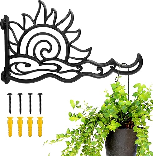 Soporte para colgar plantas de alta resistencia, colgador de aluminio para colgar plantas de 13 pulgadas, resistente al óxido, gancho decorativo