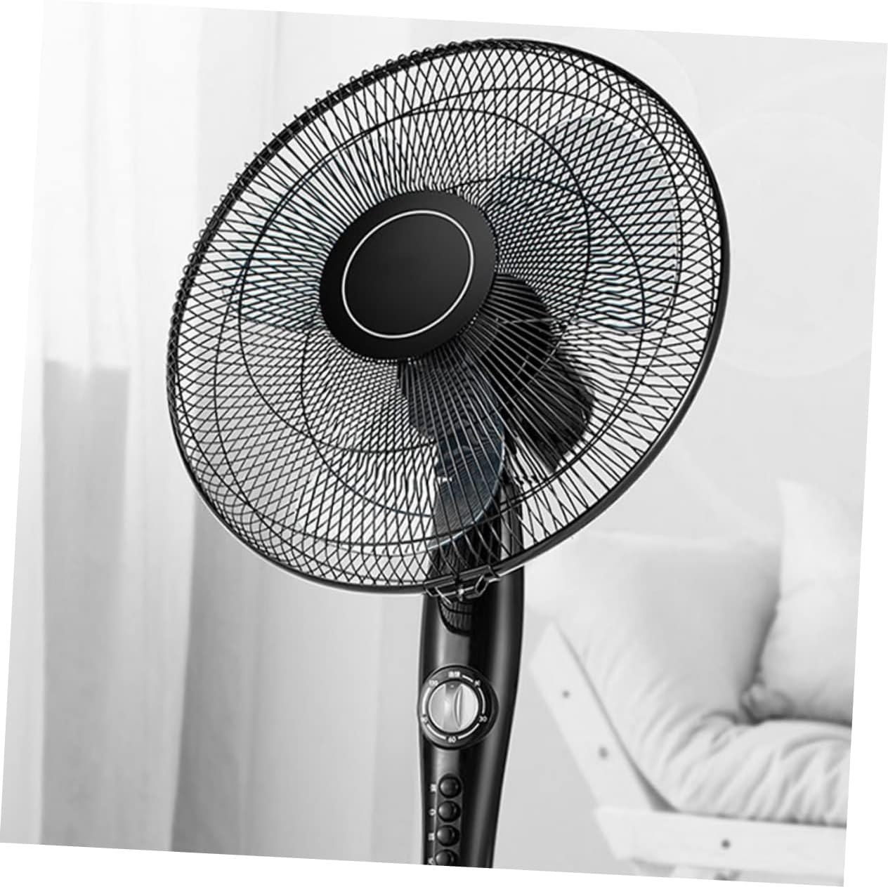 Hemobllo 2pcs Plastic Fan Blades Replacement for Table and Pedestal Fans Leaf Design Easy to Install and Clean