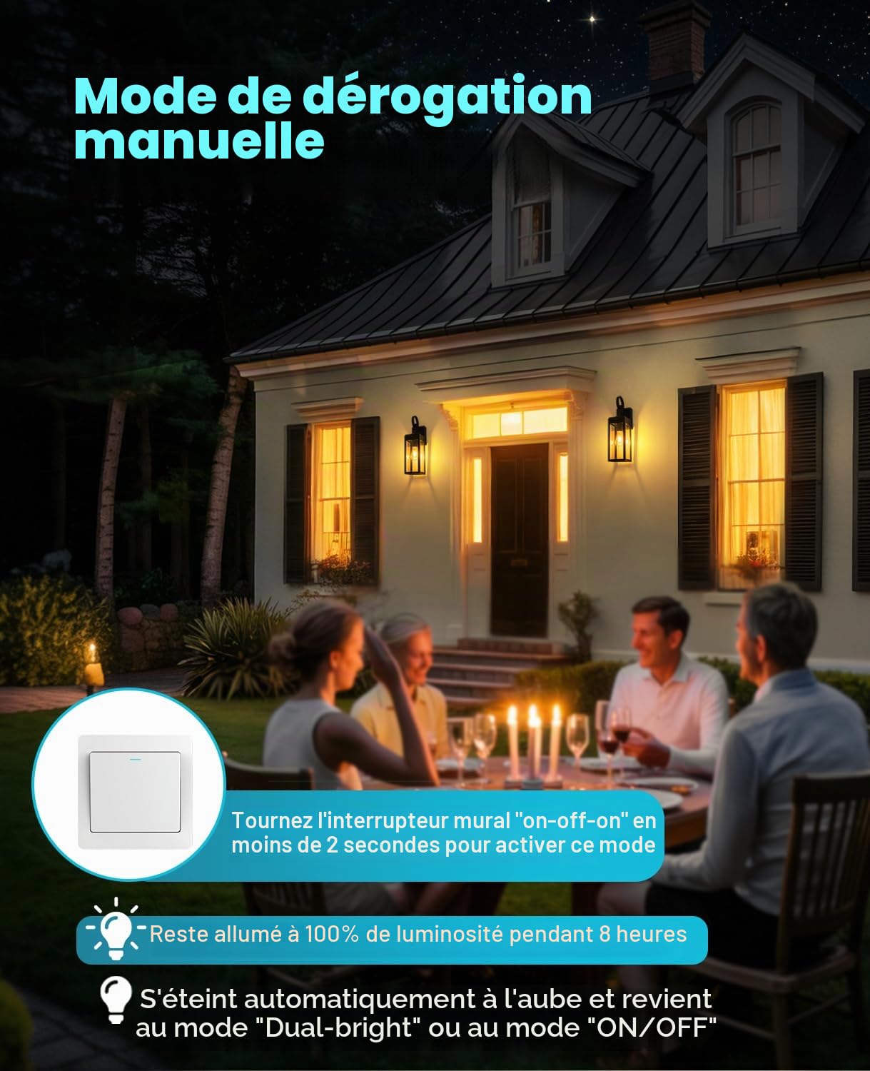 FTL Lampe Exterieur Detecteur de Mouvement, Noir Applique Mural Rétro, E27 Éclairage Mural d'Extérieur, PIR Porche Lampe Murale, Industrielle Applique Lanterne Murale pour Entrée Terrasse, IP44