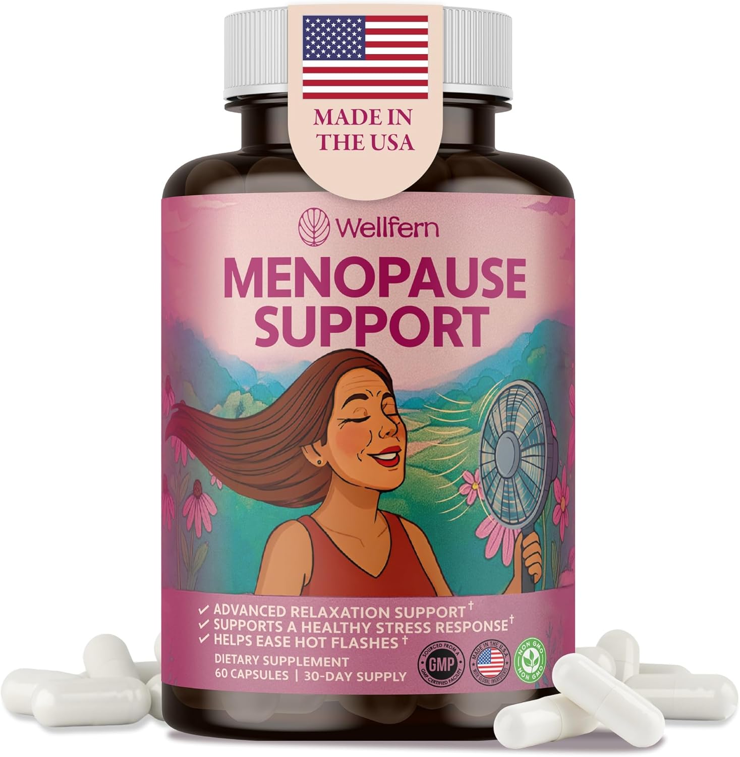 Menopause Supplements for Women | Natural Menopause Relief & Hot Flash Relief | Perimenopause Vitamins | Hormone-Free, Night Sweats & Sleep Support