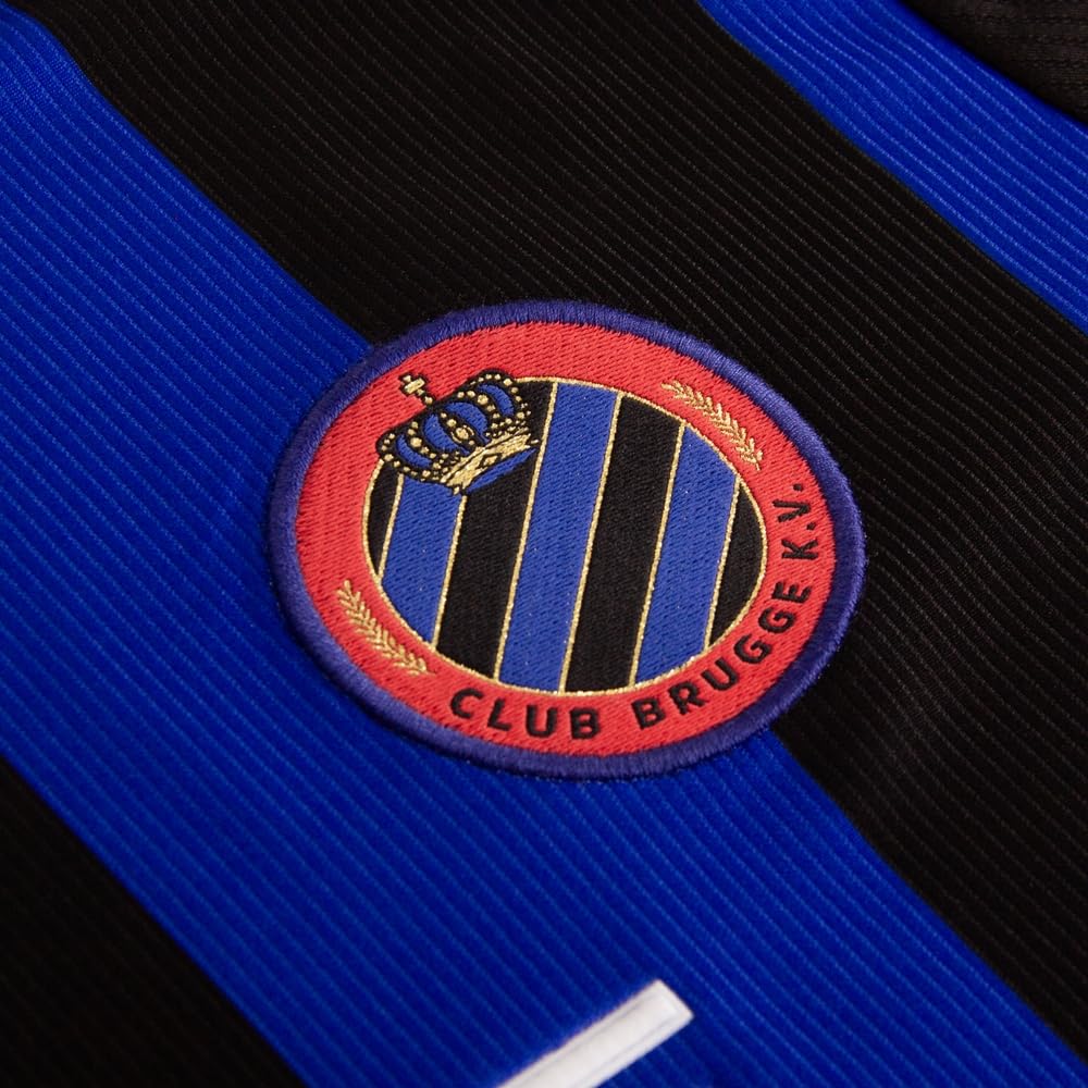 Copa - Camiseta de Fútbol - Hombre - Club Brujas 1998/99 - Retro - Manga Larga - Negro/Azul - 100% poliéster