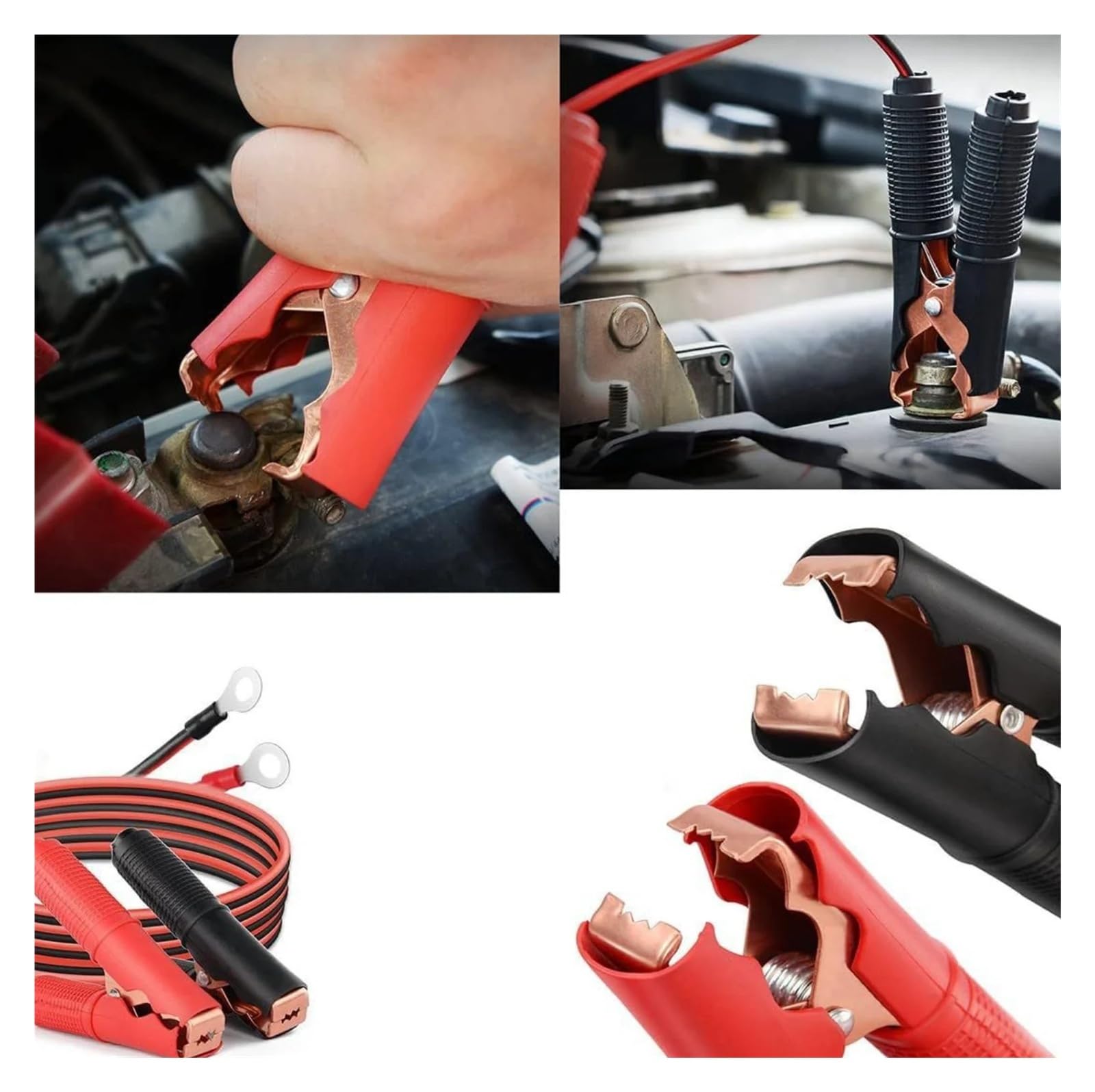 Zacisk bezpiecznikowy 30 A, 12 V, 24 V, adapter do szybkiego odłączania, przedłużacz do samochodu, motocykla, zacisk zaciskowy akumulatora (0,6 m)