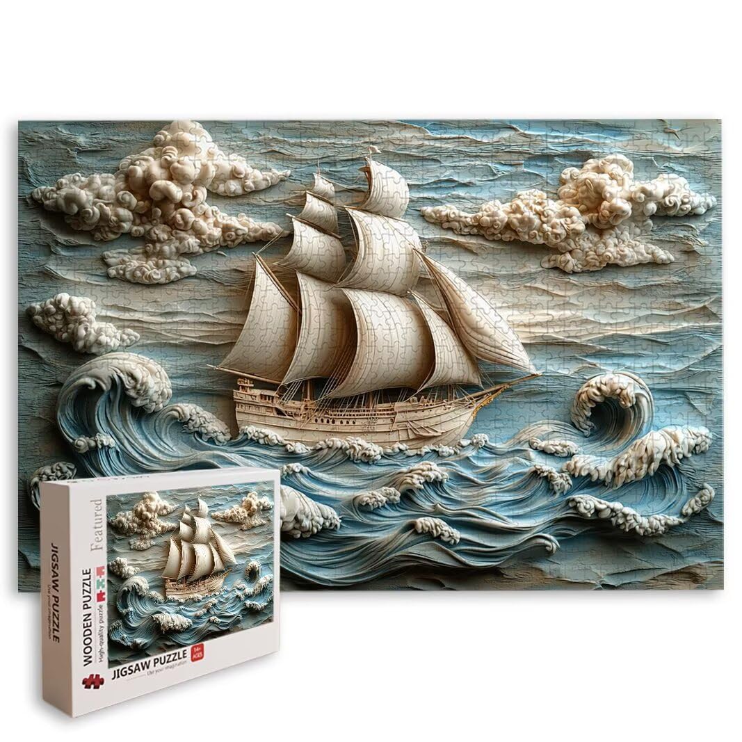Puzzle 2000 Pezzi, Puzzle Barca, Misura: 100x71cm, Regalo Donna/Uomo -8809