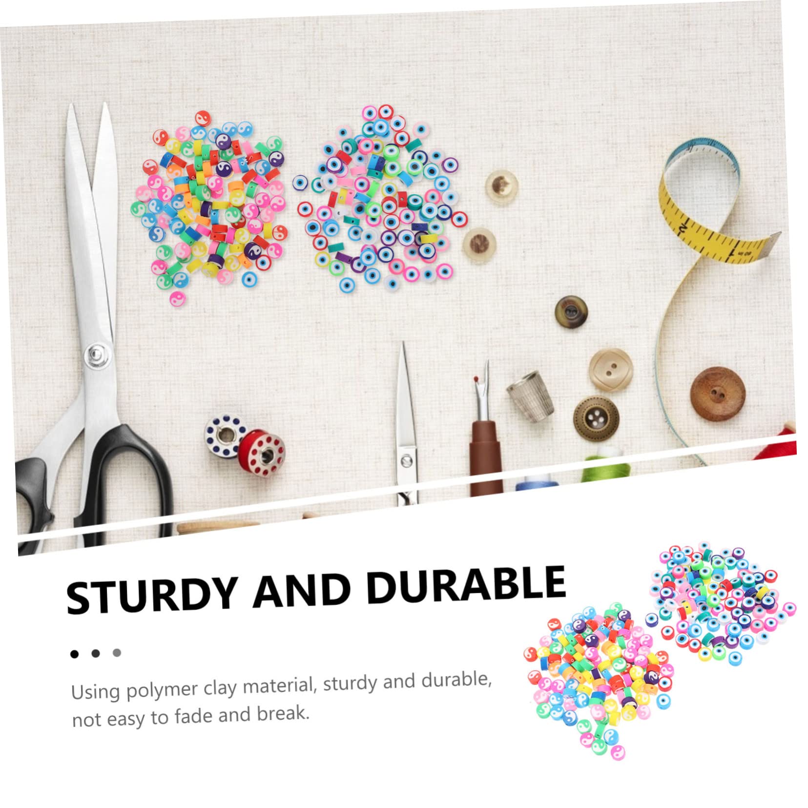 ARTIBETTER 3 Series Abalorios De Arcilla Polimérica Para Manualidades De Joyas Para Pulseras Collares Y Anillos Accesorios De Diy 200 Piezas*3