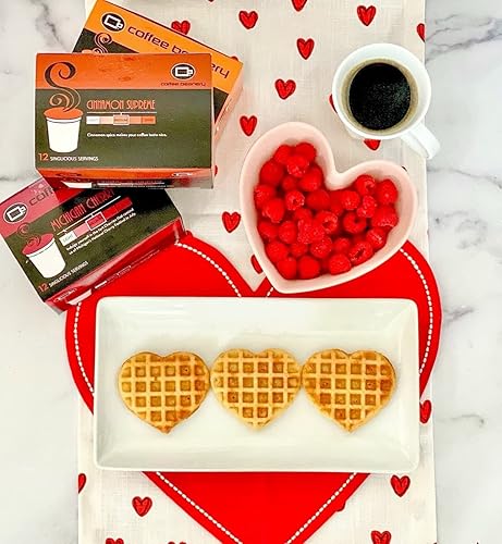 Miniatura 10 de Coffee Beanery - Cápsulas de café con sabor a nuez de macadamia y vainilla  Cápsulas de café con sabor a granel de 48 unidades  Café arábica 100%