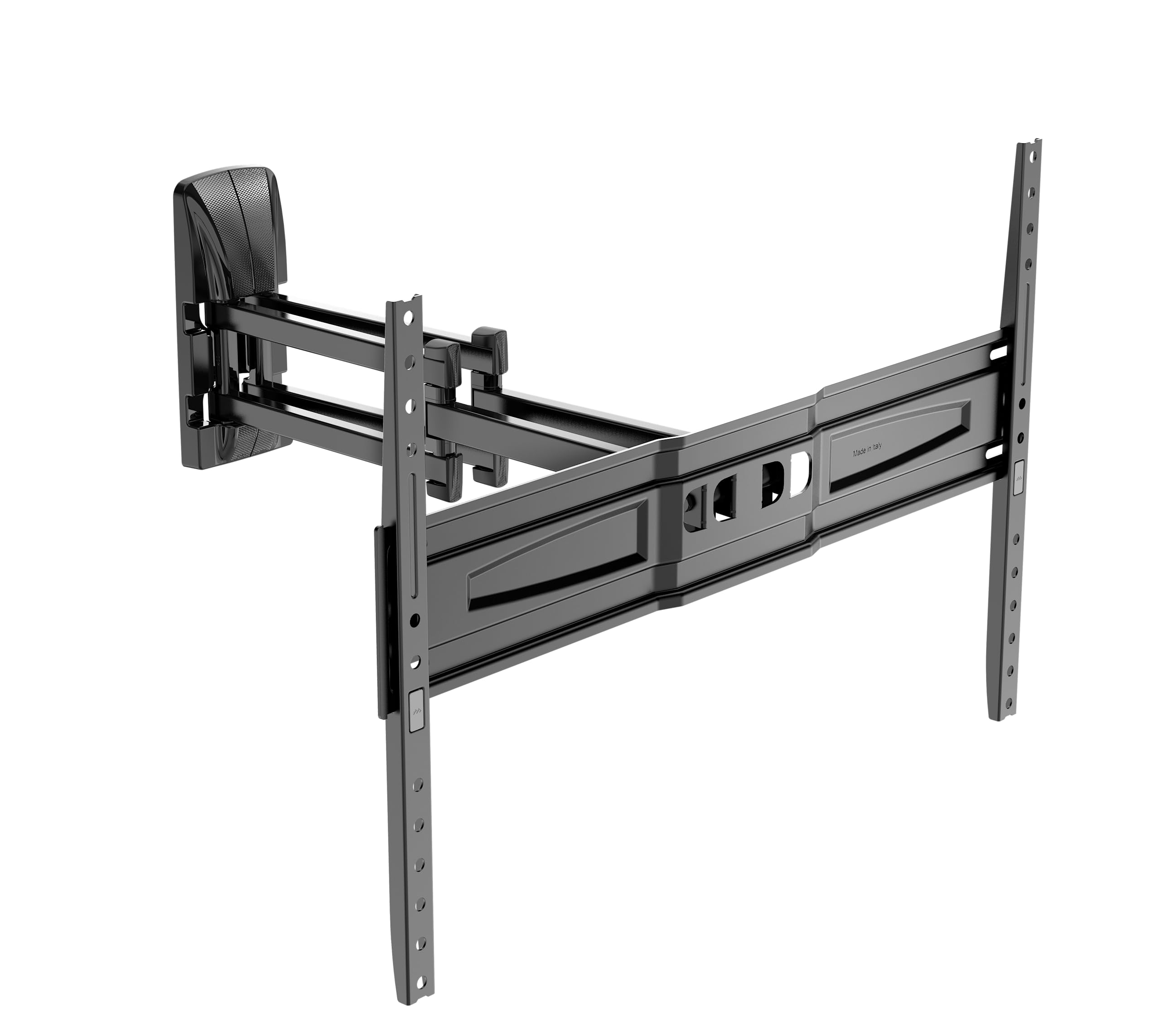 Meliconi FLATSTYLE FDRP600, Supporto TV Parete a Doppio Braccio e Doppia Inclinazione, Staffa per TV a Schermo Piatto da 40" a 82", Attacco VESA 300-400-600x400, Portata 45 Kg, Nero | Doppia Inclinazione, Staffa TV 40" a 82", Attacco VESA 300-400-600x400,