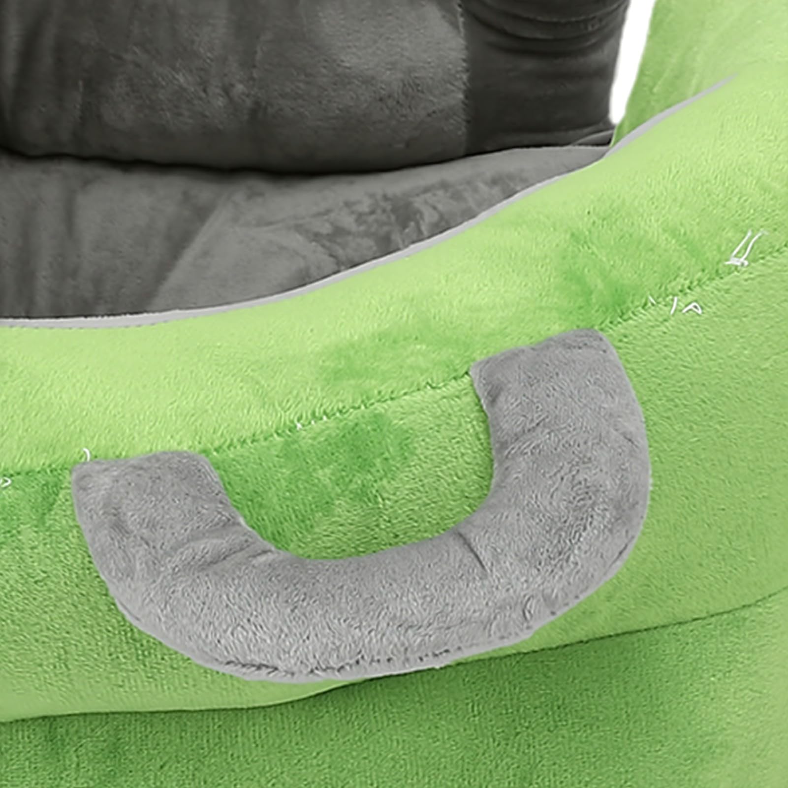 Tosuny Seggiolino da Terra per Neonato, Seggiolino da Terra in Peluche a Forma di Animale, Sedia da con Supporto per la Schiena per Neonato, Divanetto per Bambini con Imbottitura in Cotone, Fondo