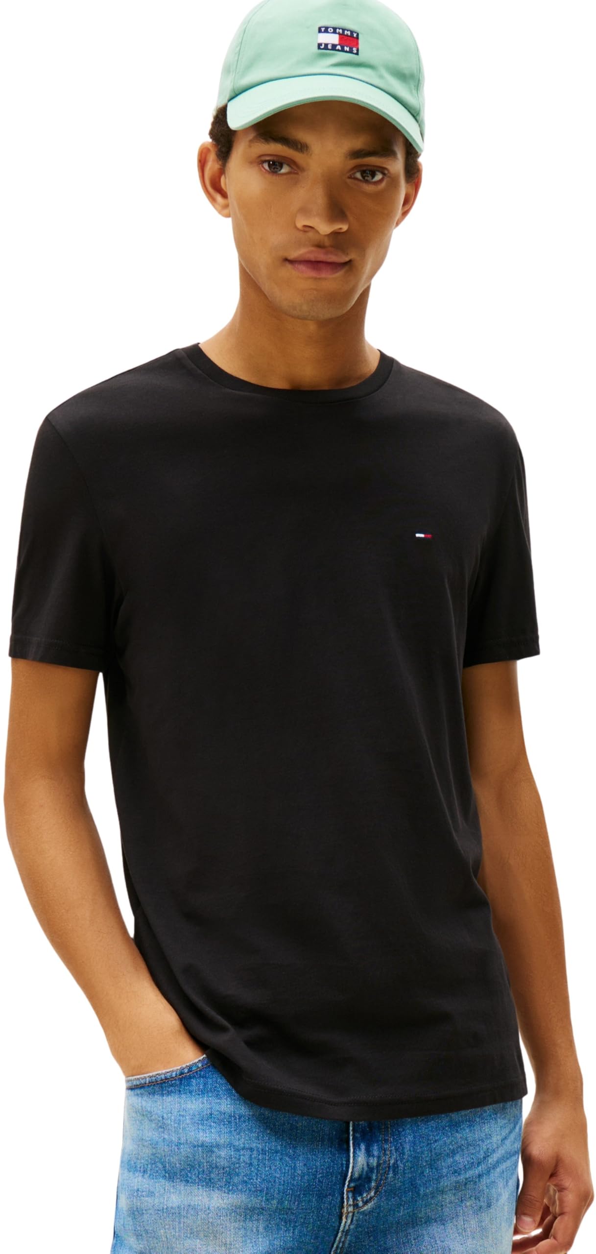 Tommy Jeans Herren 3er Pack T-Shirts Kurzarm aus Baumwolle