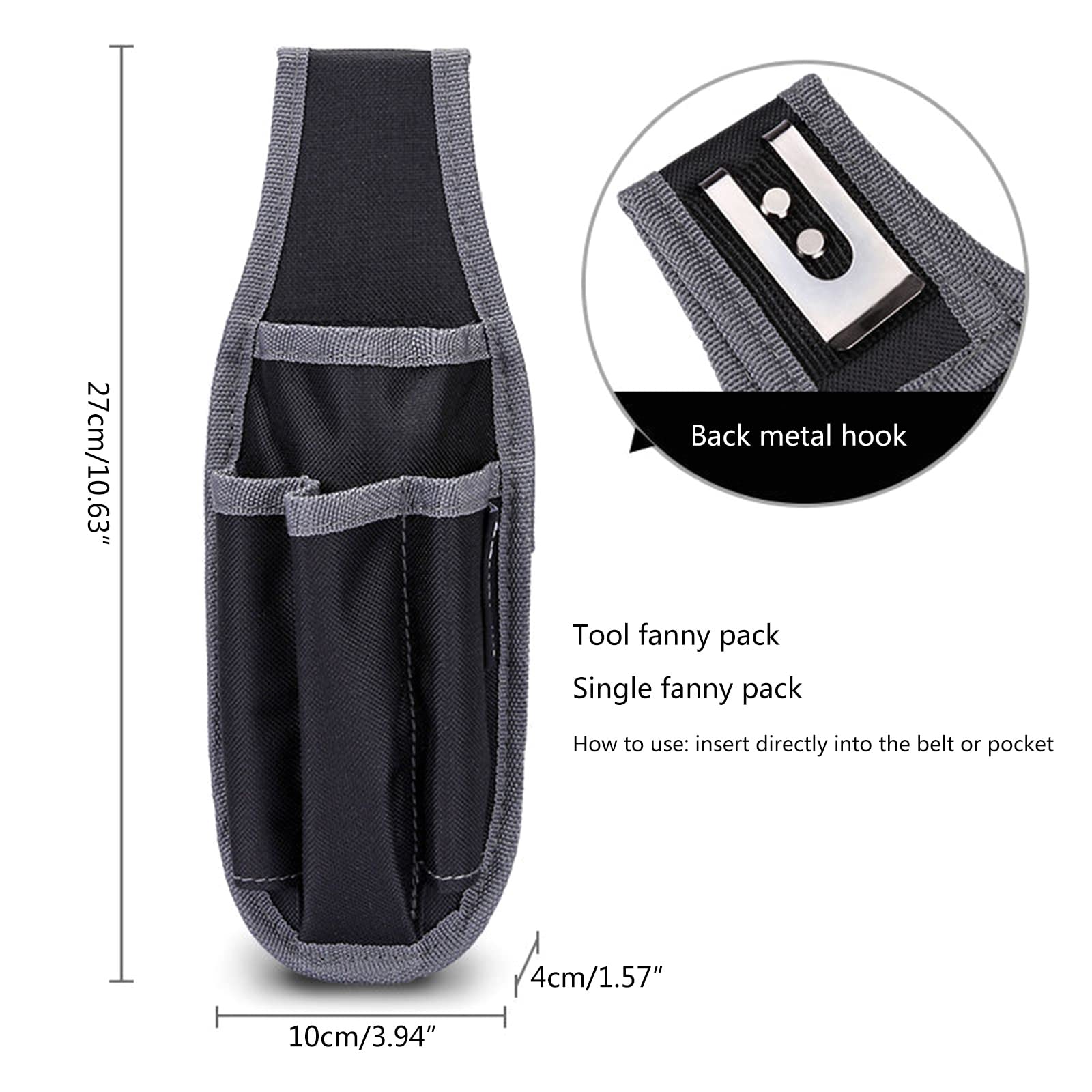 SUCHUANGUANG Tool Pouch Electrician's Tool Work Organizer Holder Wear-resisting Multipurpose for Pliers Screwdrivers - Image 3
