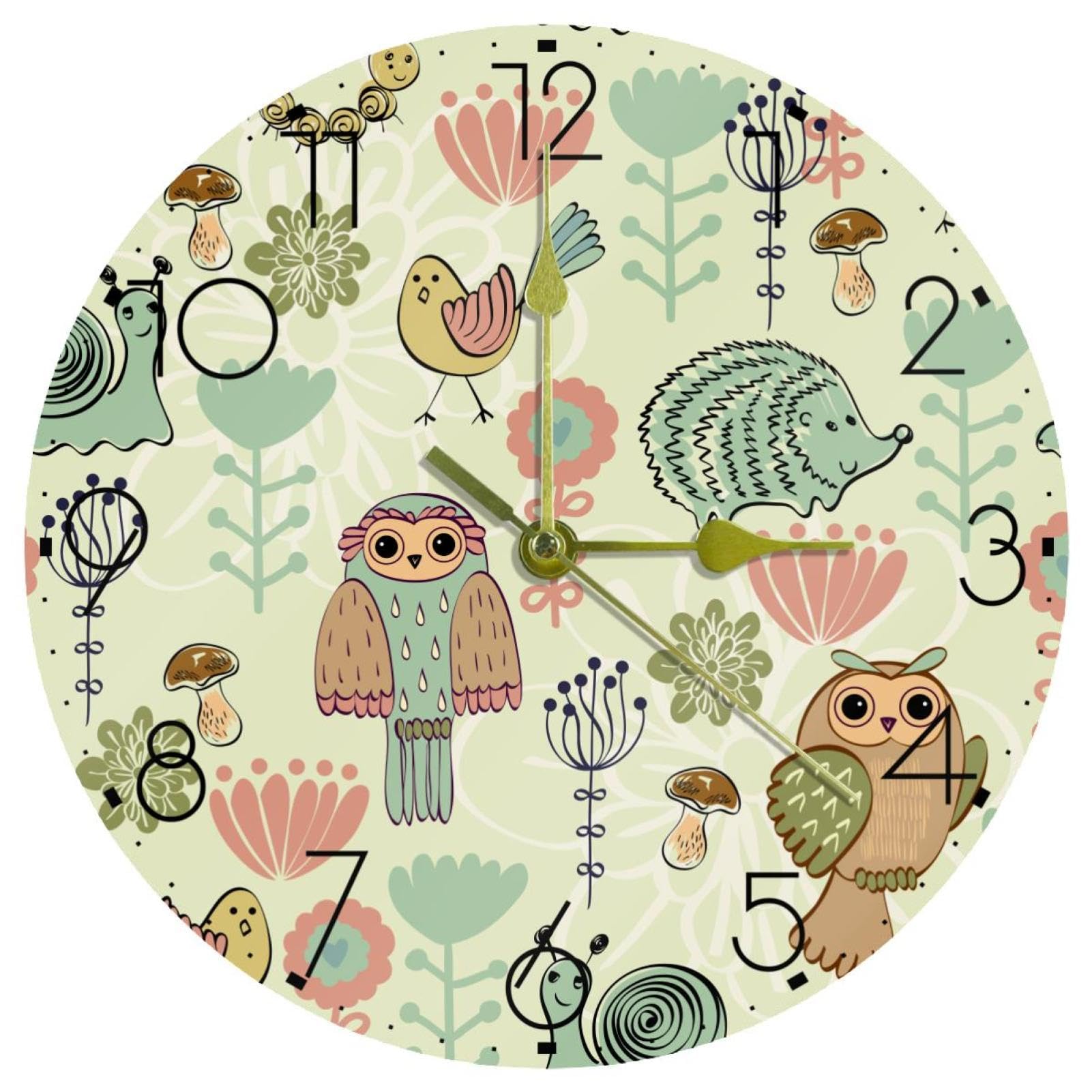 Horloge murale à quartz ultra silencieuse avec un cadran en acrylique