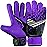 EFAH SPORTS Soccer Goalkeeper Gloves for Kids Boys Children Youth Football Goalie Gloves with Strong Grips (Purple, Size 4 Suitable for 6 to 9 Years Old)