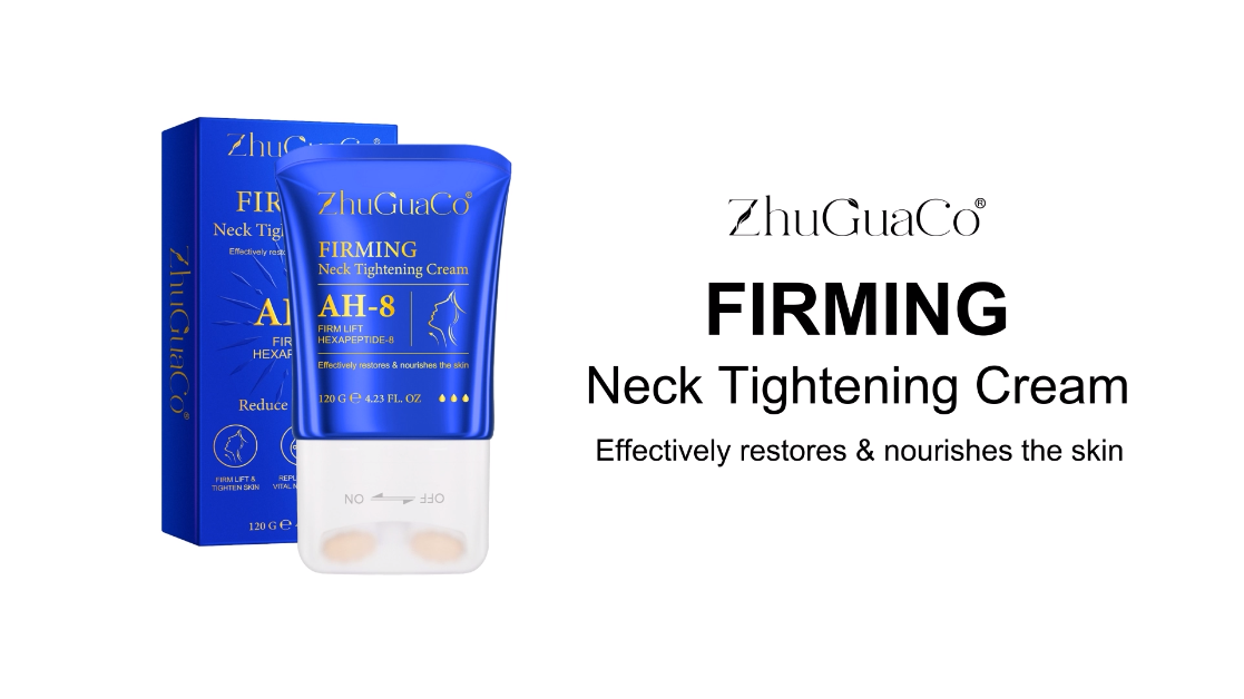 Lift Neck Creme Mit Hexapeptid, Roller-Massage, Gegen Falten Und Schlaffe Haut Am Hals